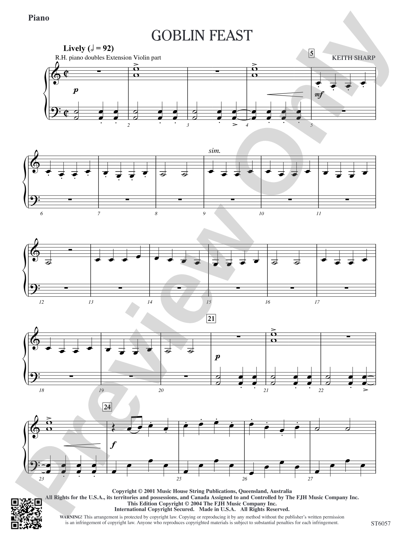 Goblin Feast: Piano