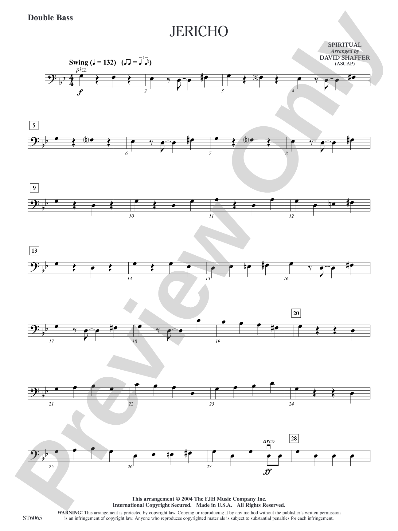 Jericho: Double Bass