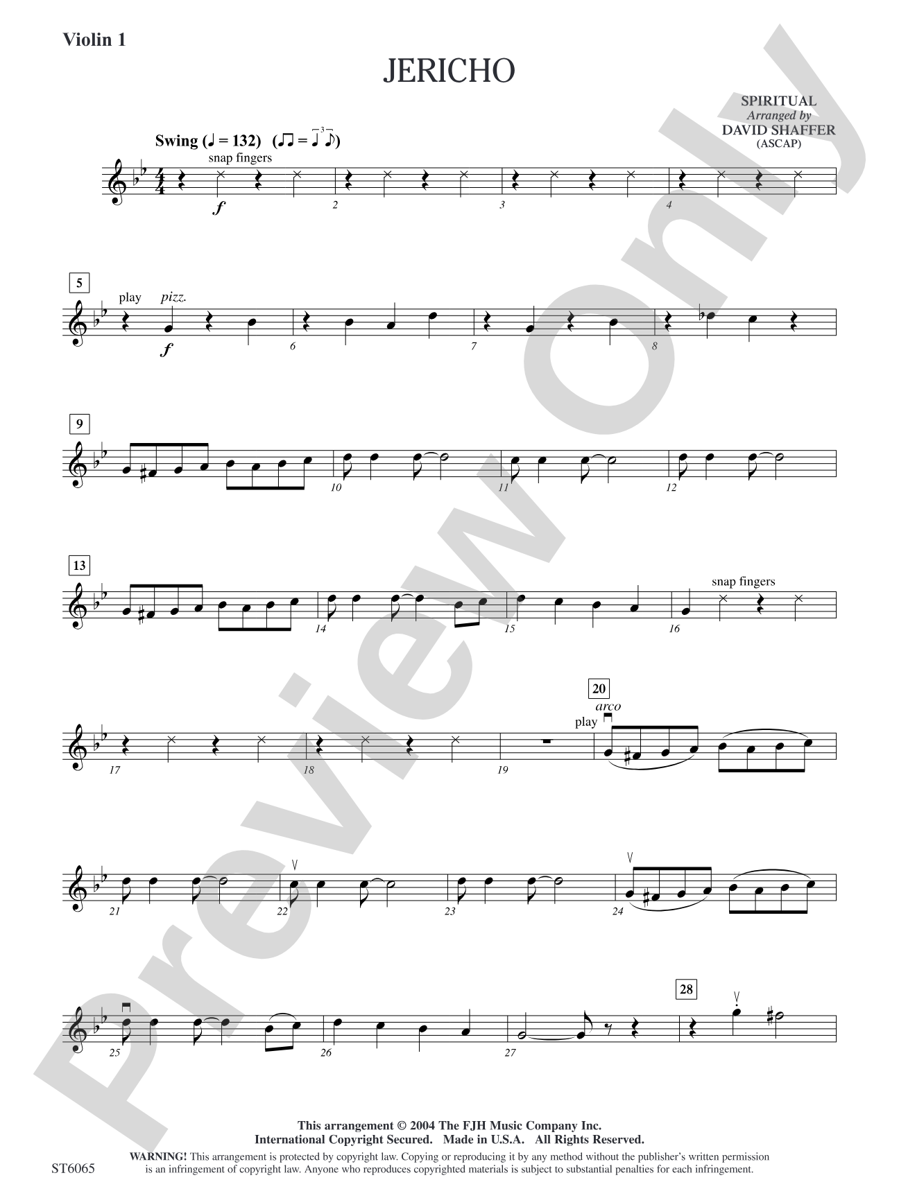 Jericho: Violin 1