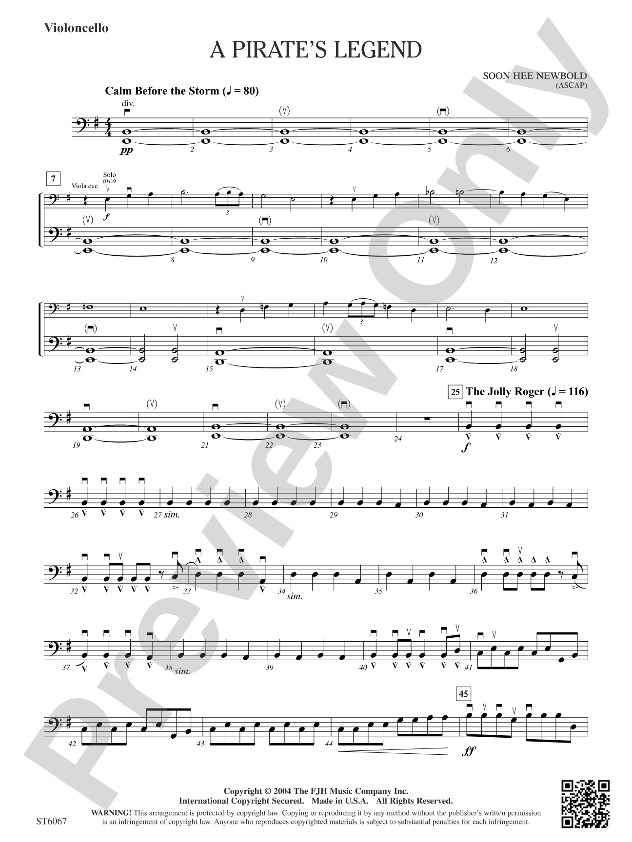 A Pirate's Legend: Violoncello