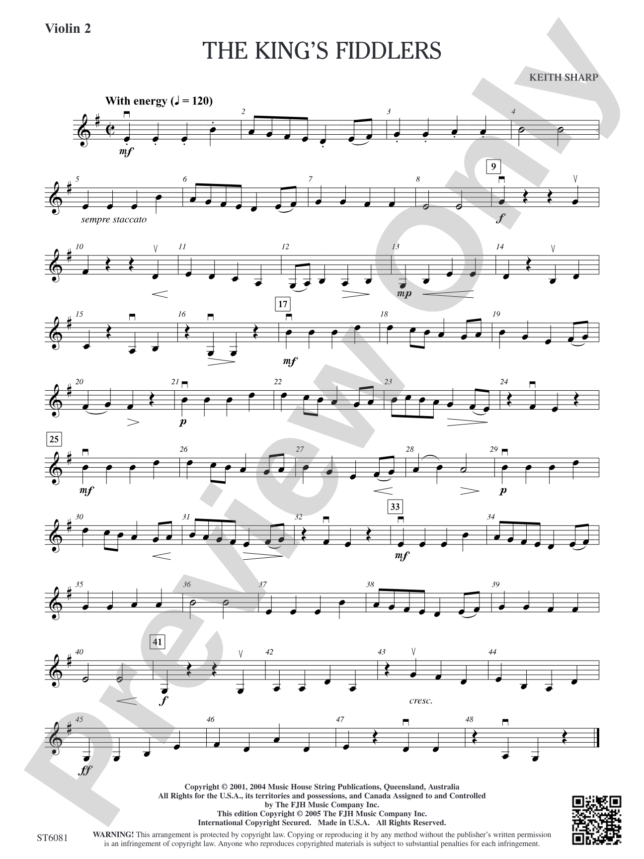 The King's Fiddlers: Violin 2