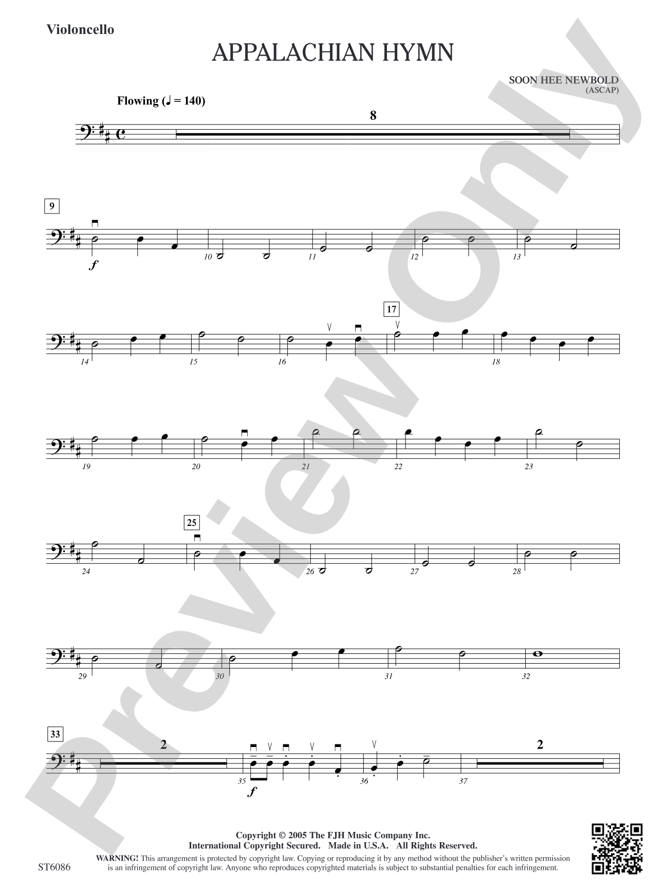 Appalachian Hymn: Violoncello