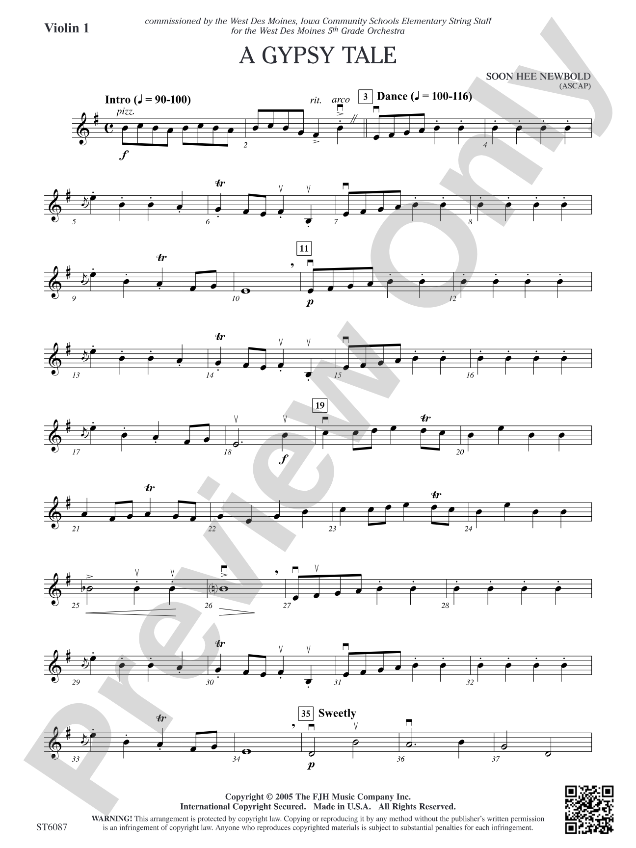 A Gypsy Tale: Violin 1