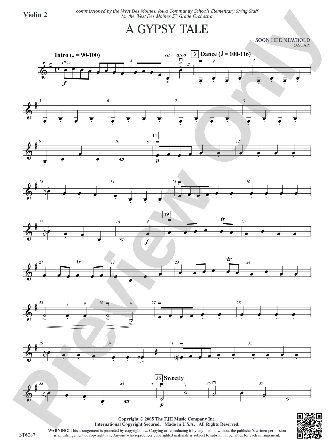 A Gypsy Tale: Violin 2