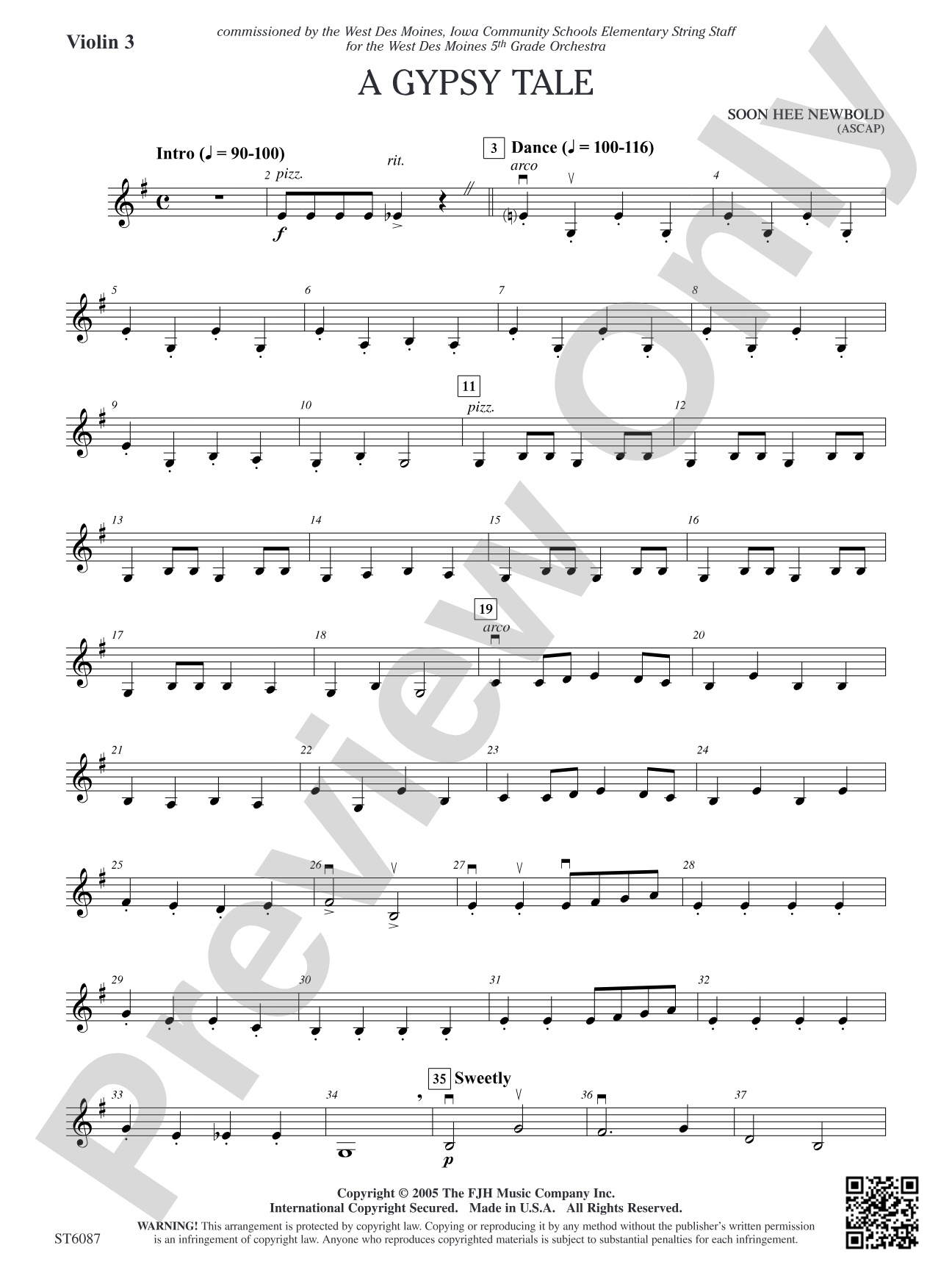 A Gypsy Tale: Violin 3 (Viola T.C.)