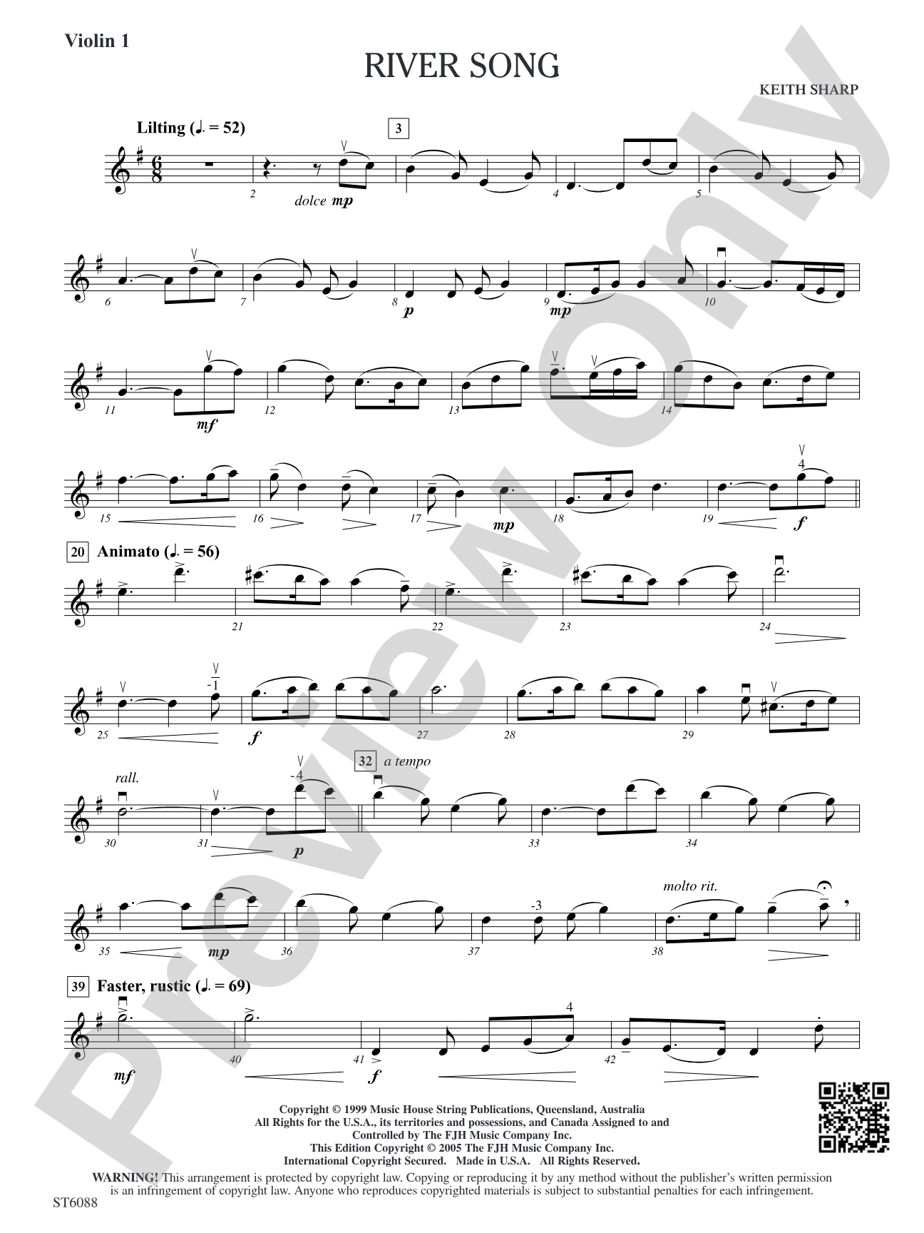 River Song: Violin 1