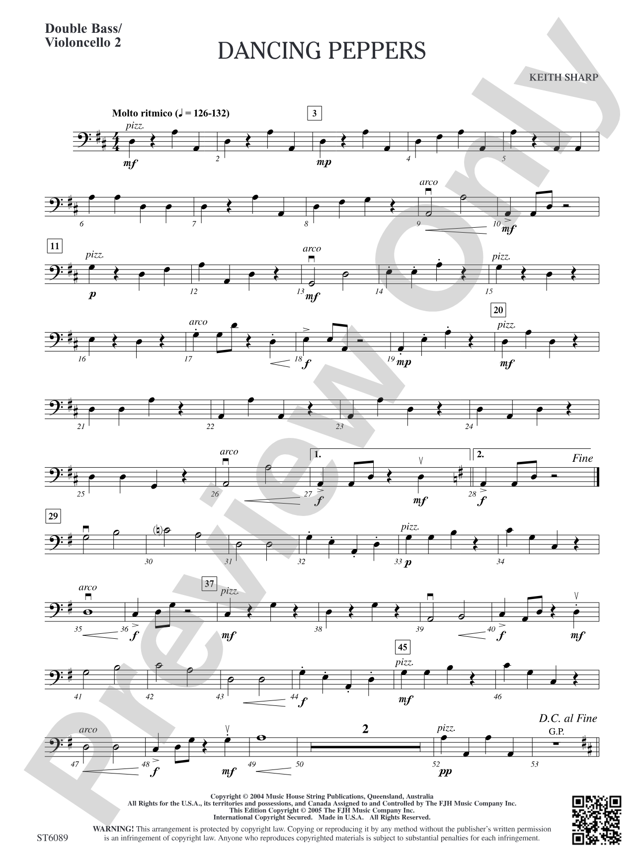 Dancing Peppers: Double Bass/Violoncello 2
