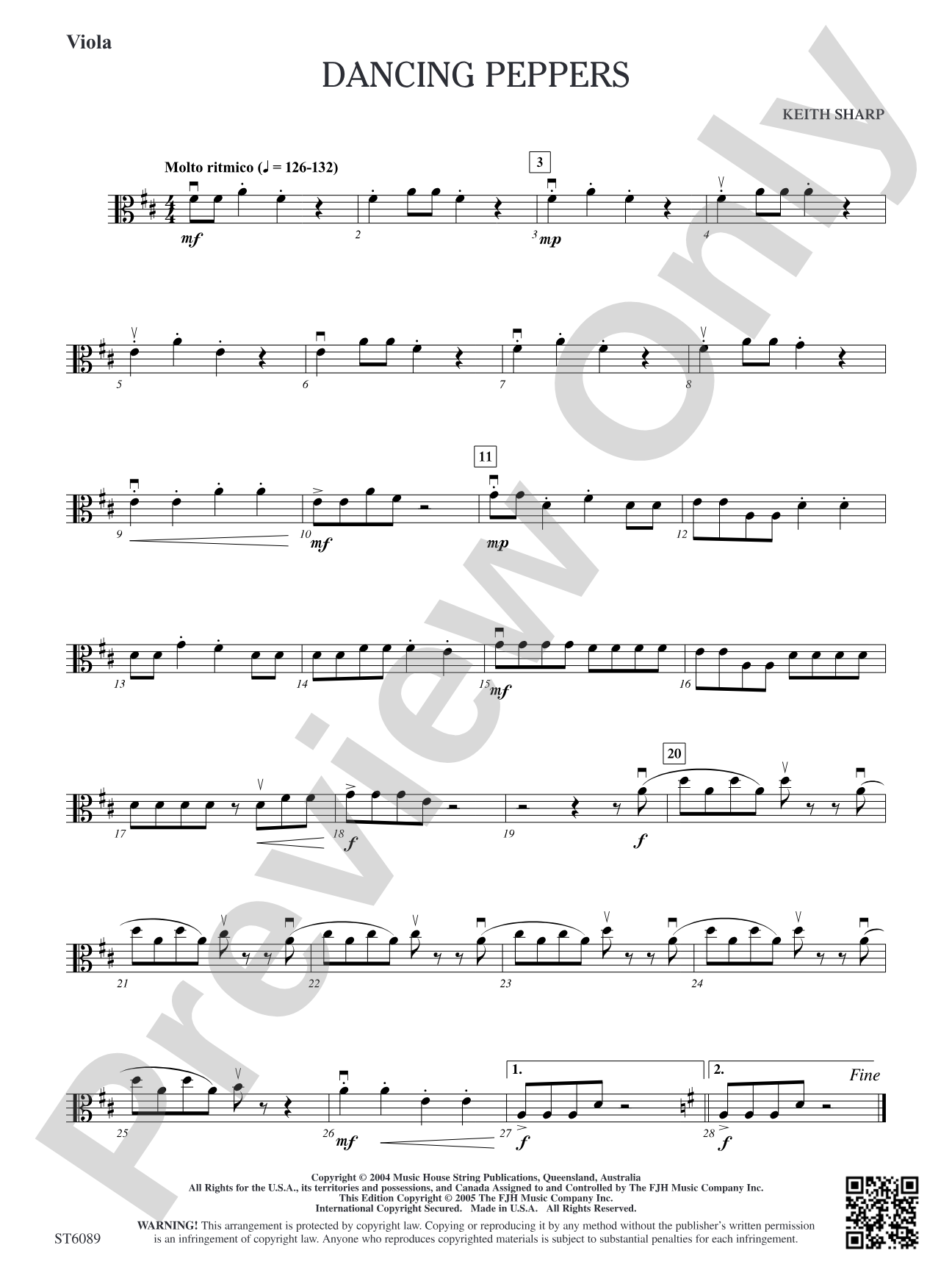 Dancing Peppers: Viola