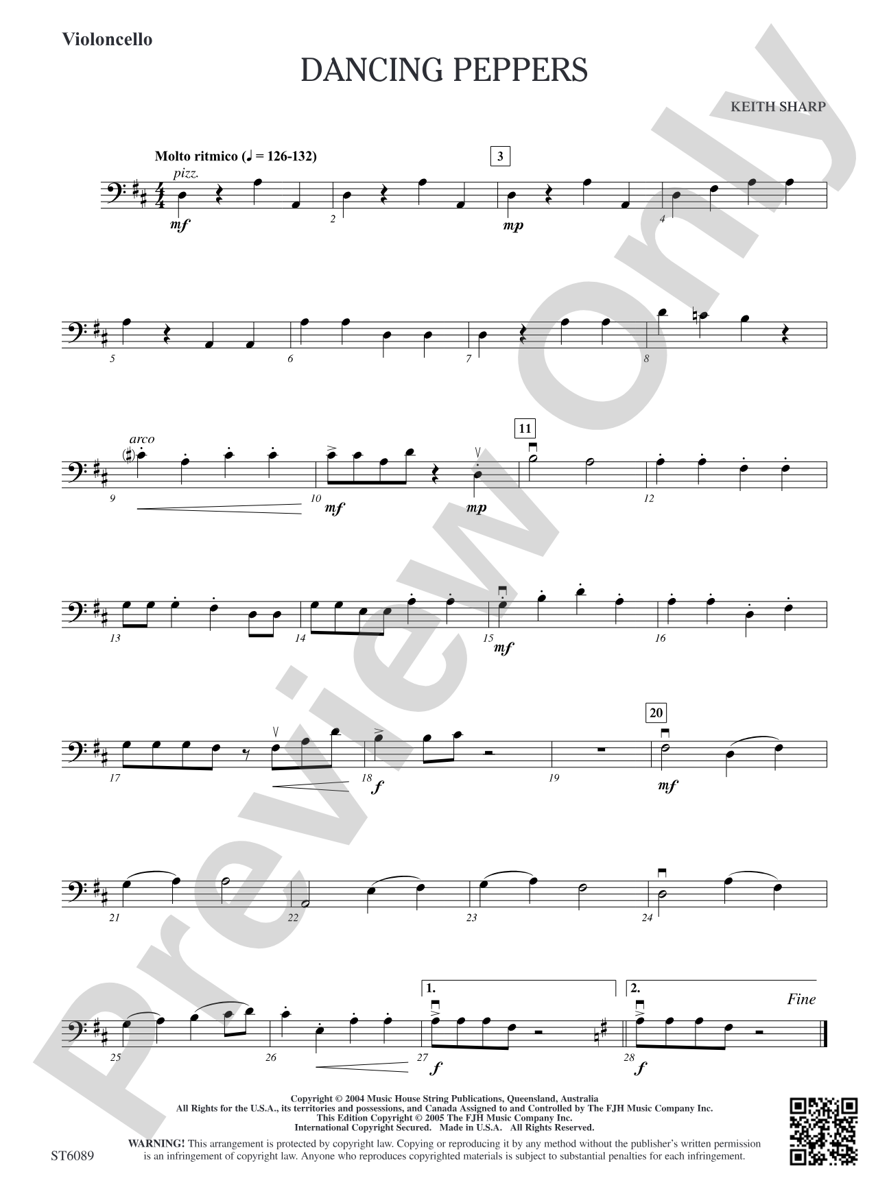 Dancing Peppers: Violoncello