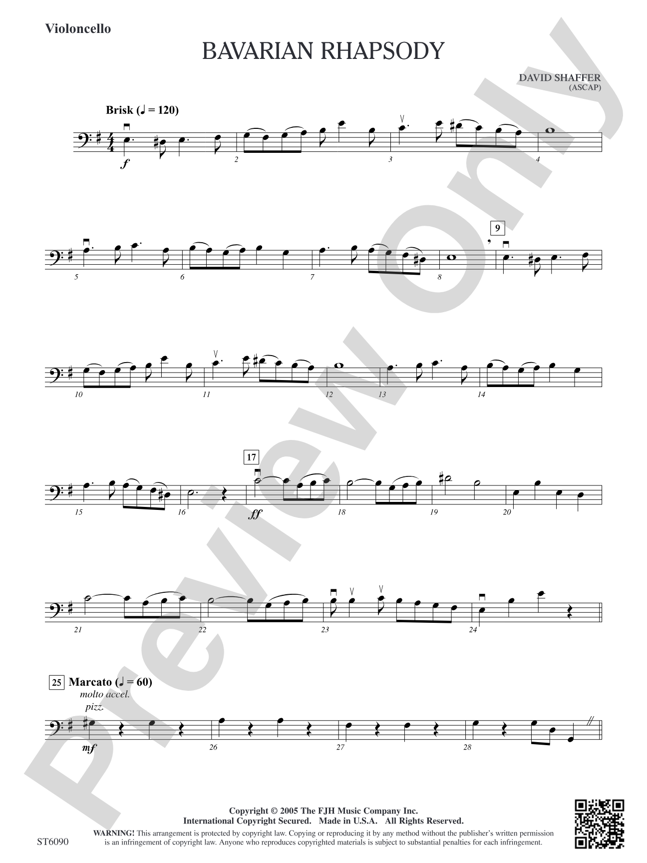 Bavarian Rhapsody: Violoncello