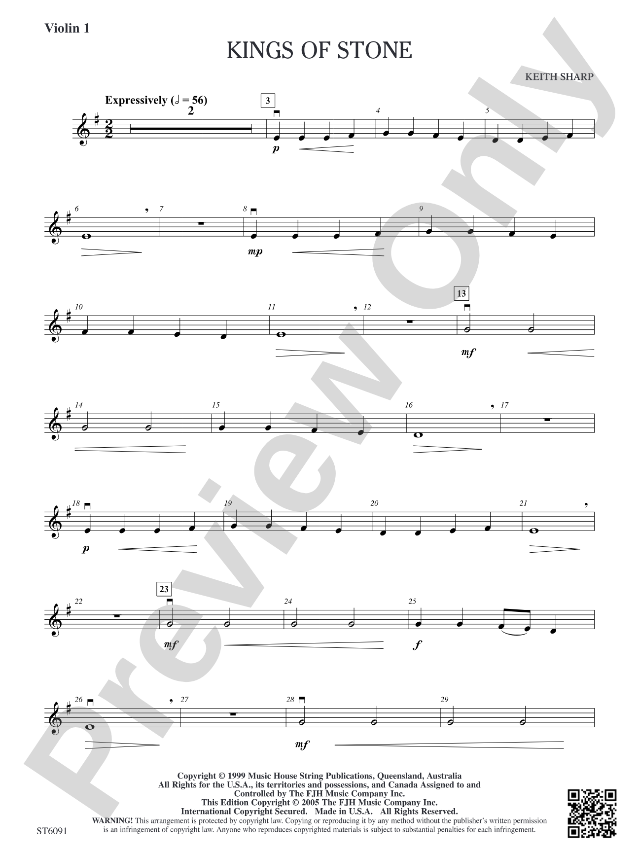 Kings of Stone: Violin 1