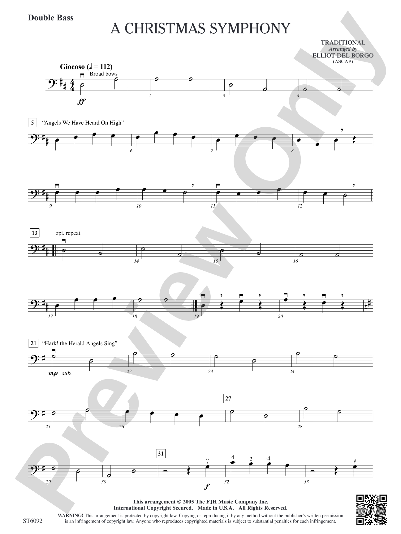 A Christmas Symphony: Double Bass