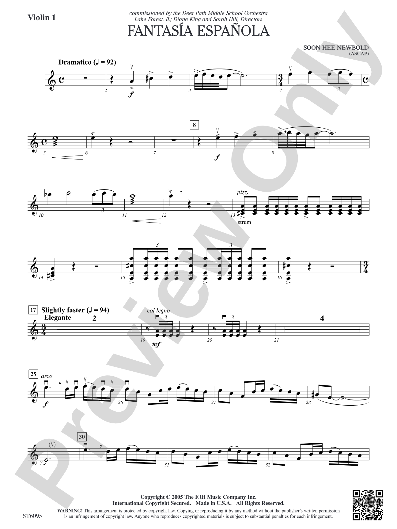 Fantasía española: Violin 1