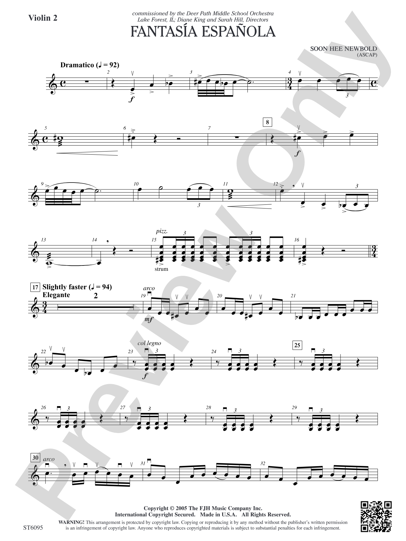 Fantasía española: Violin 2
