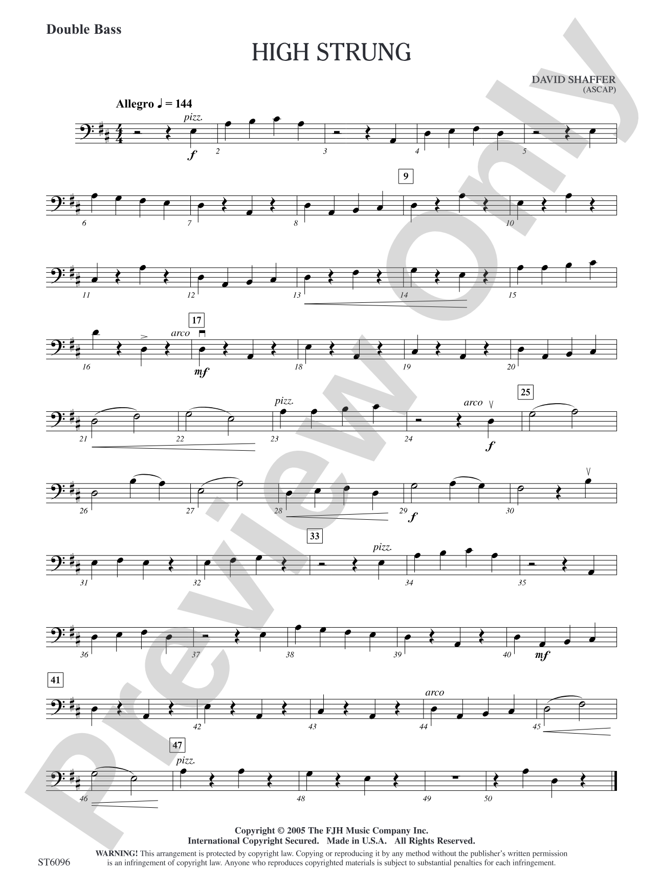 High Strung: Double Bass
