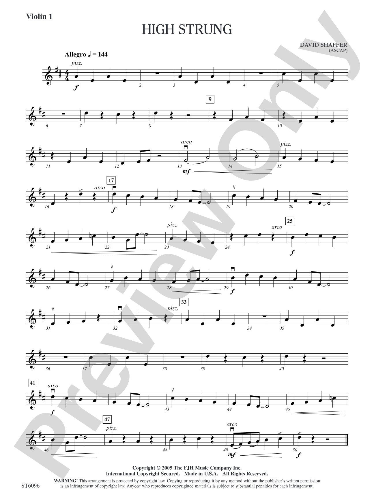 High Strung: Violin 1