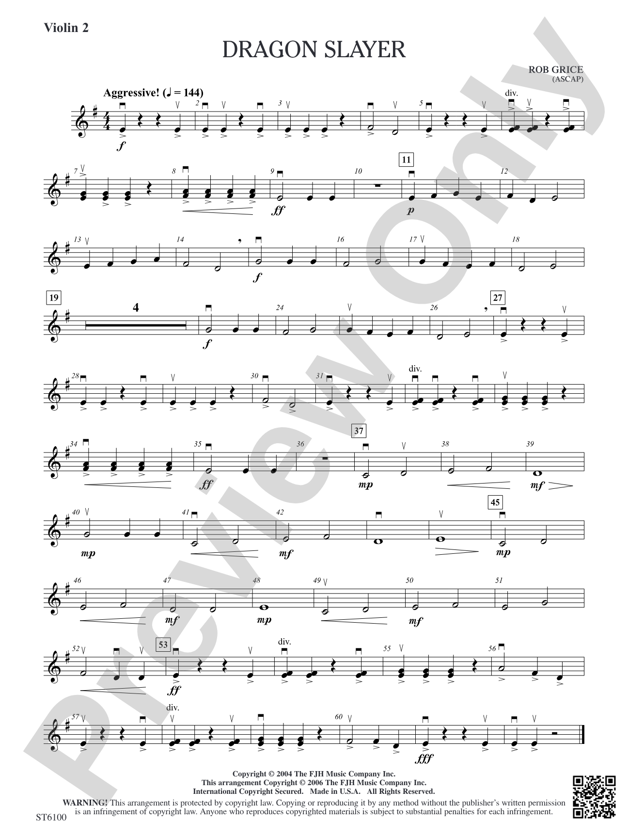 Dragon Slayer: Violin 2 (Viola T.C.)