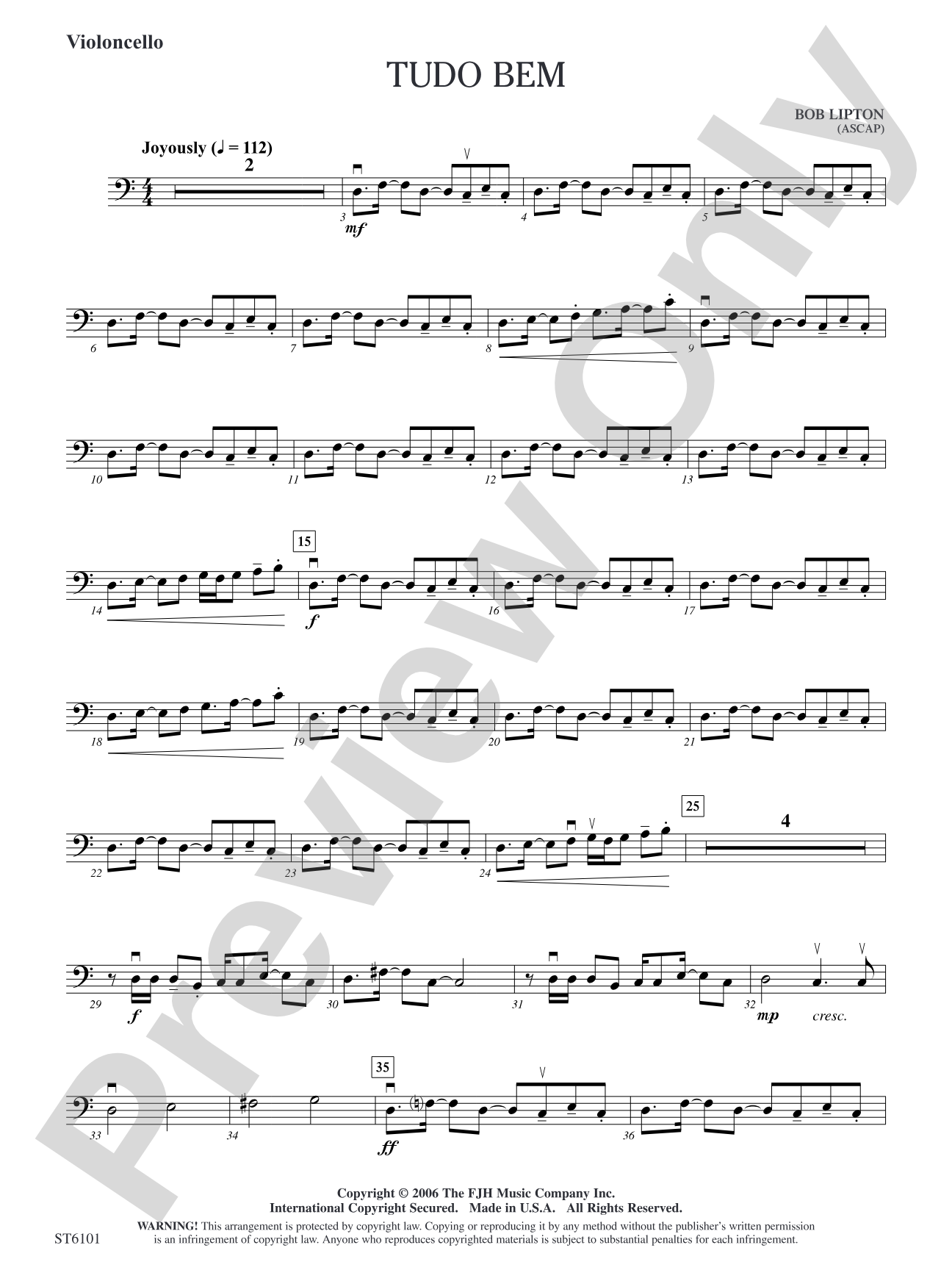 Tudo bem: Violoncello