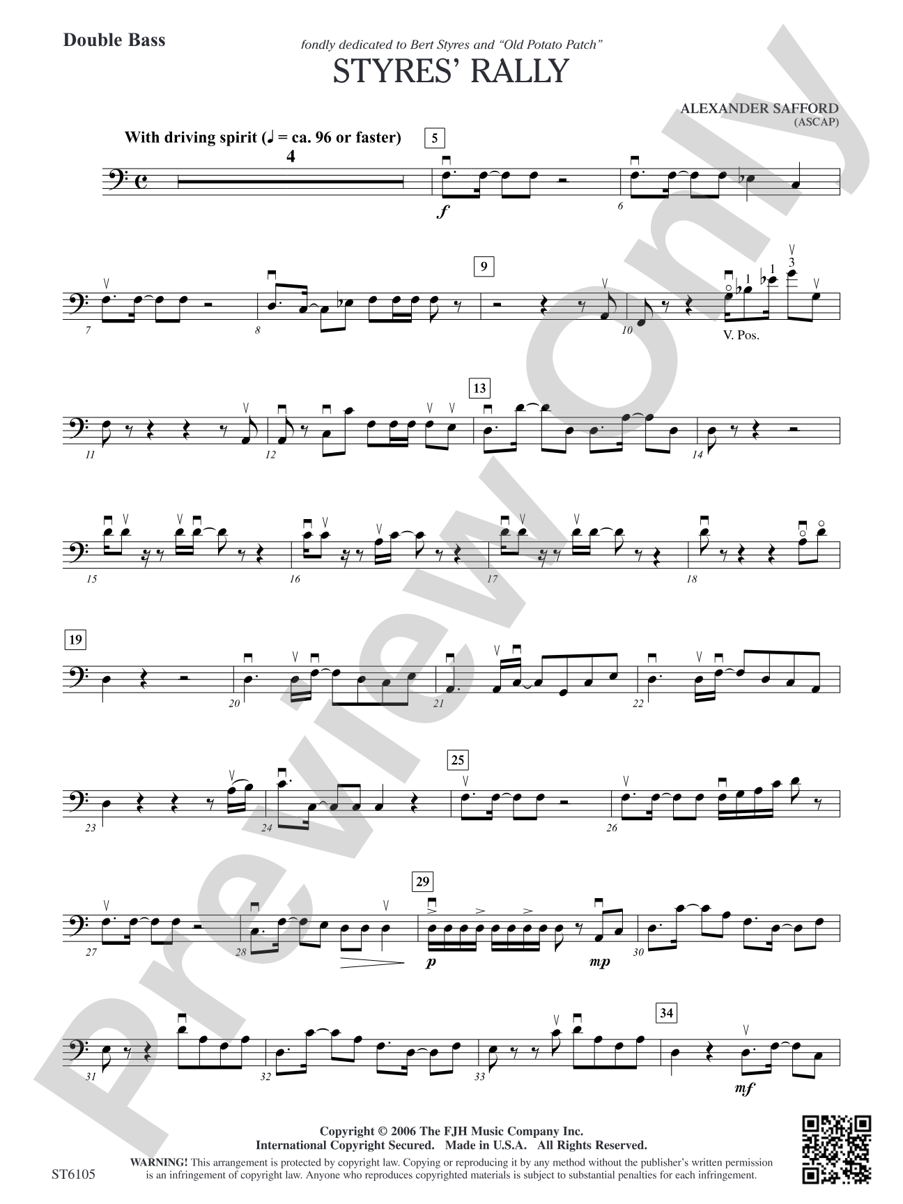 Styres' Rally: Double Bass