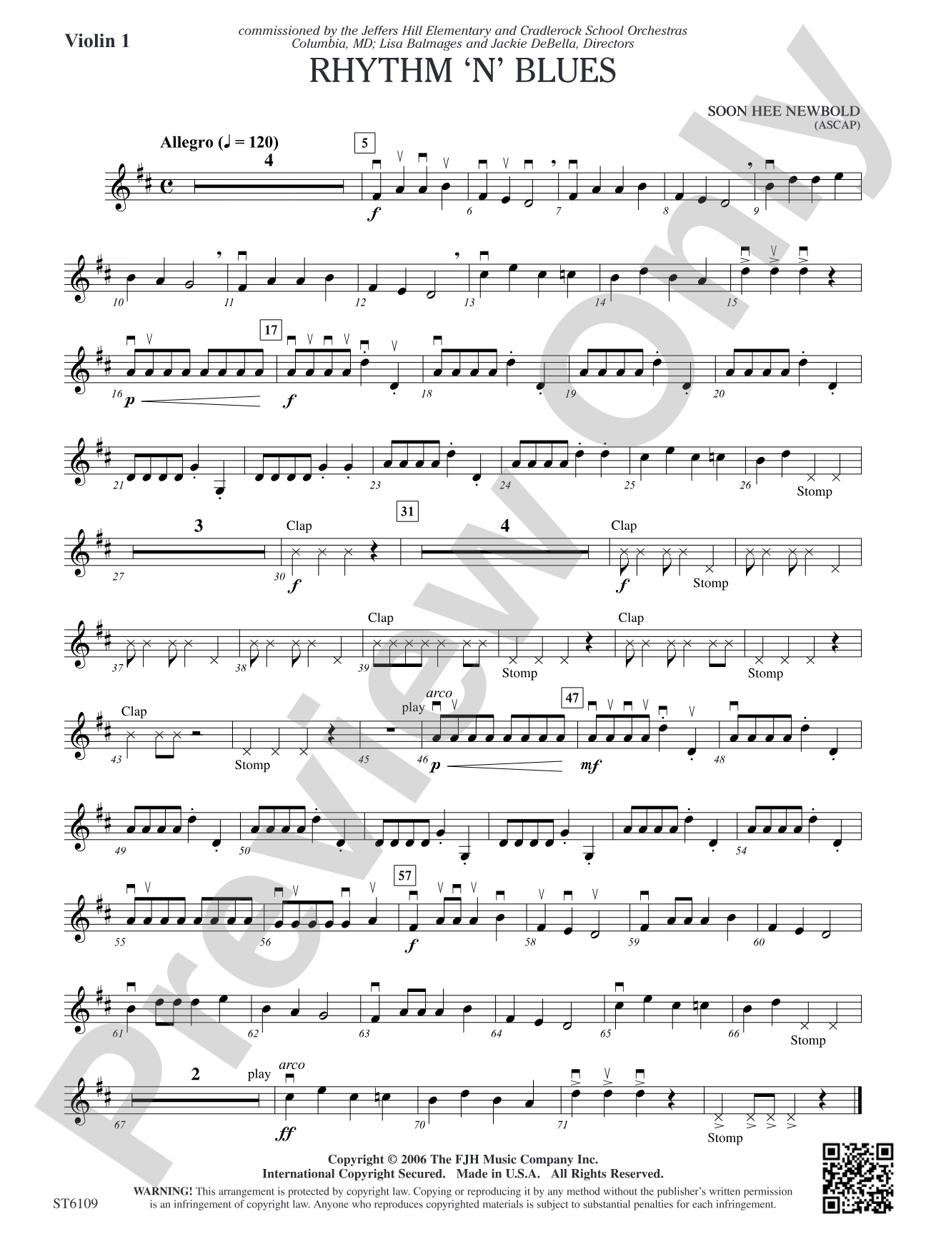Rhythm 'n' Blues: Violin 1