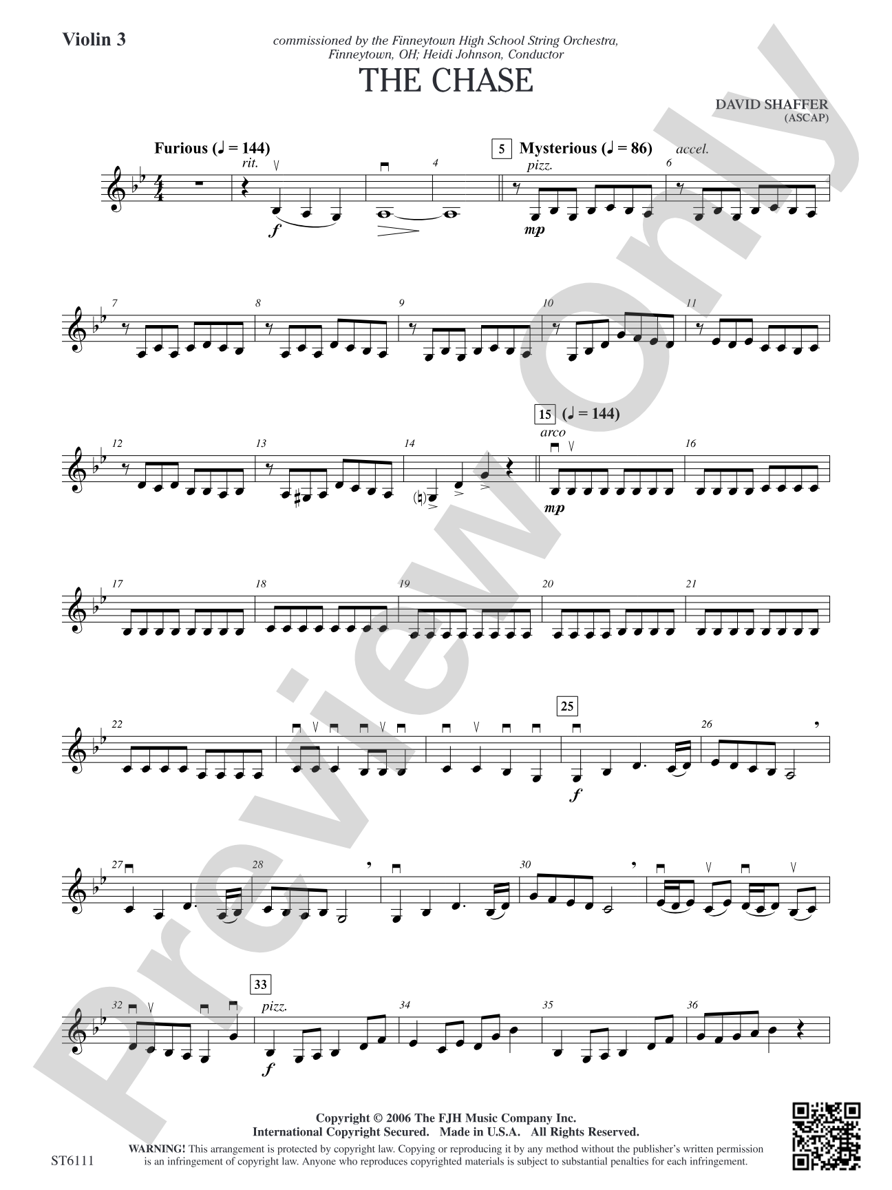 The Chase: Violin 3 (Viola T.C.)