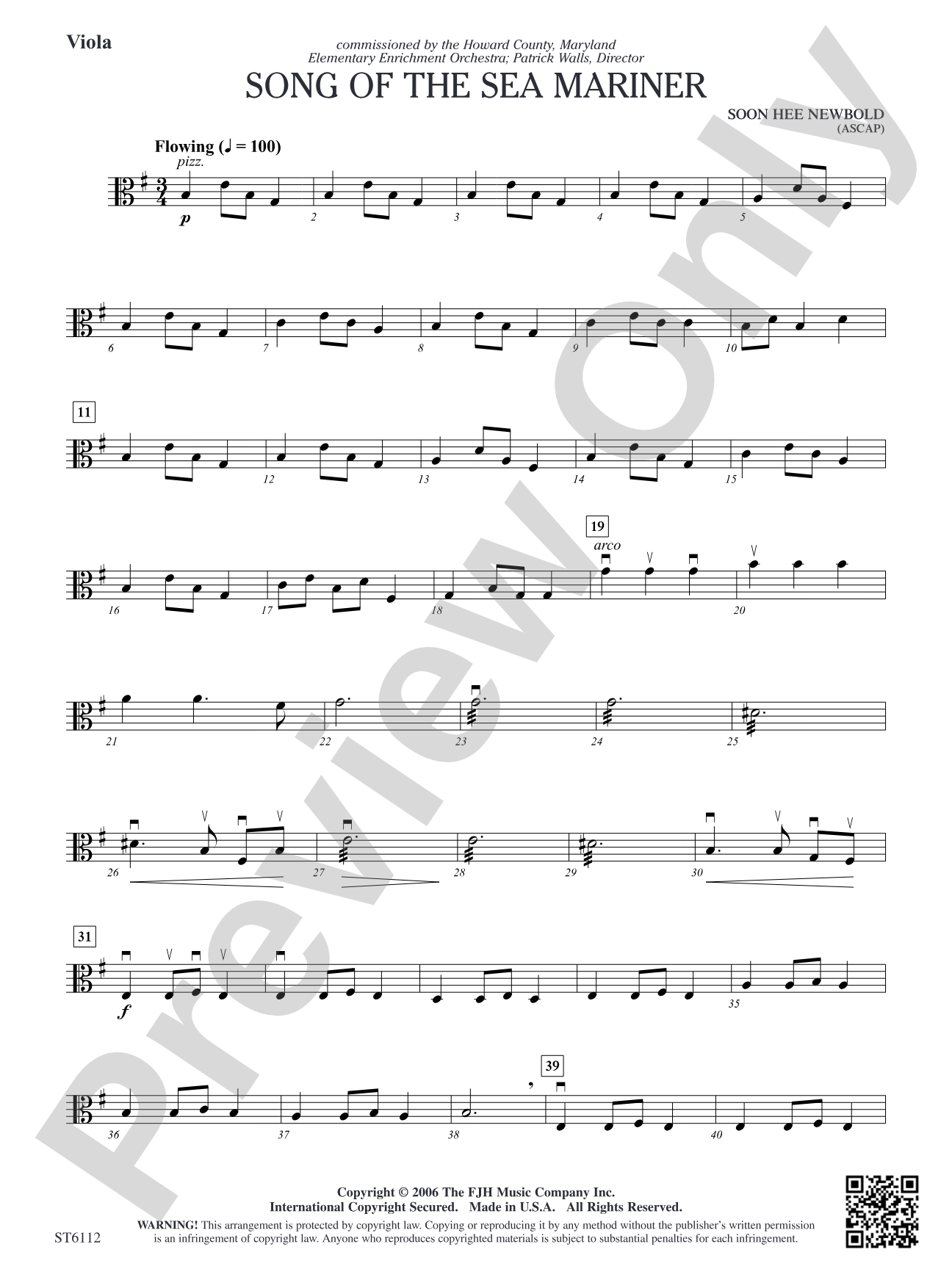 Song of the Sea Mariner: Viola
