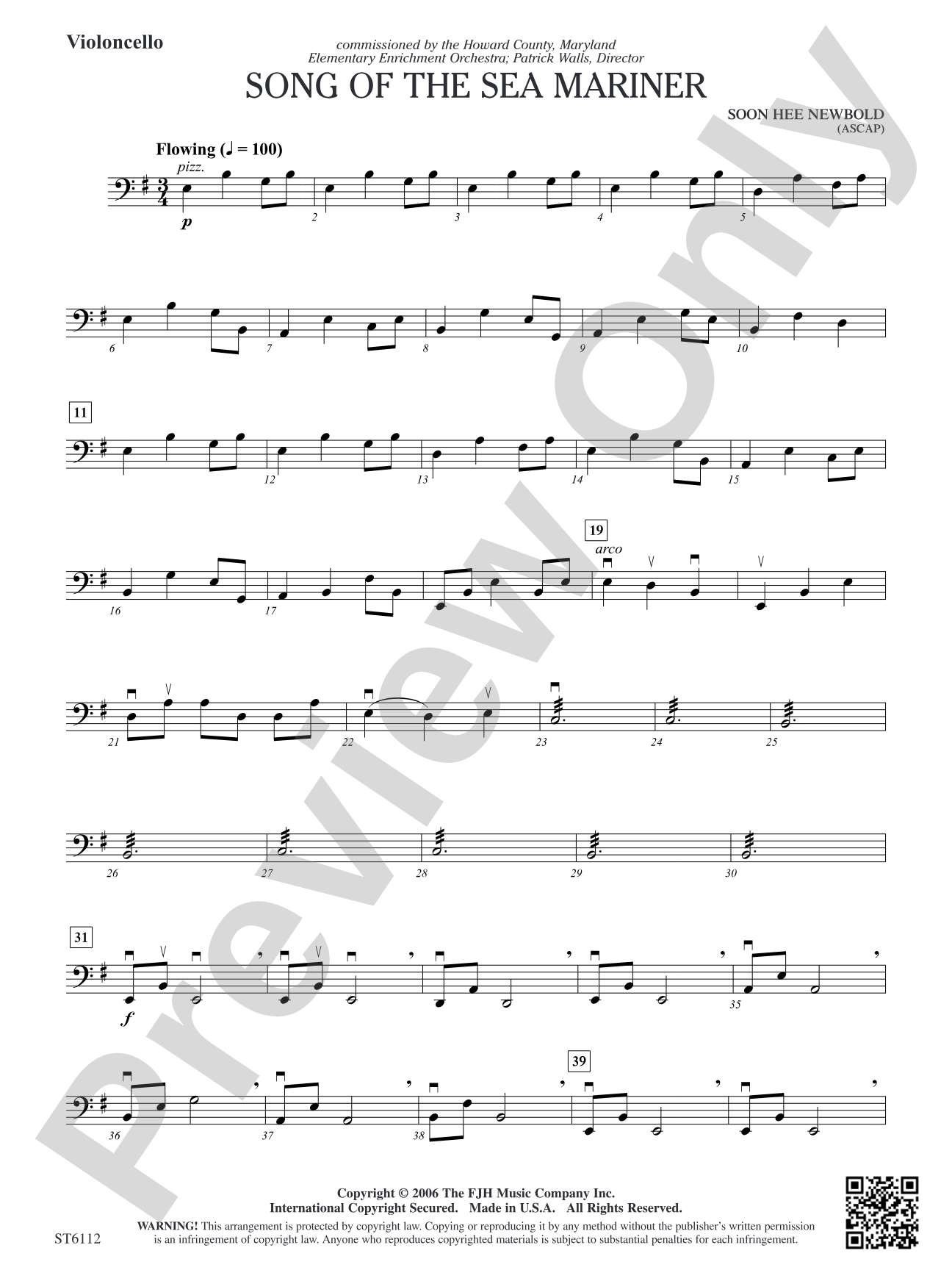 Song of the Sea Mariner: Violoncello