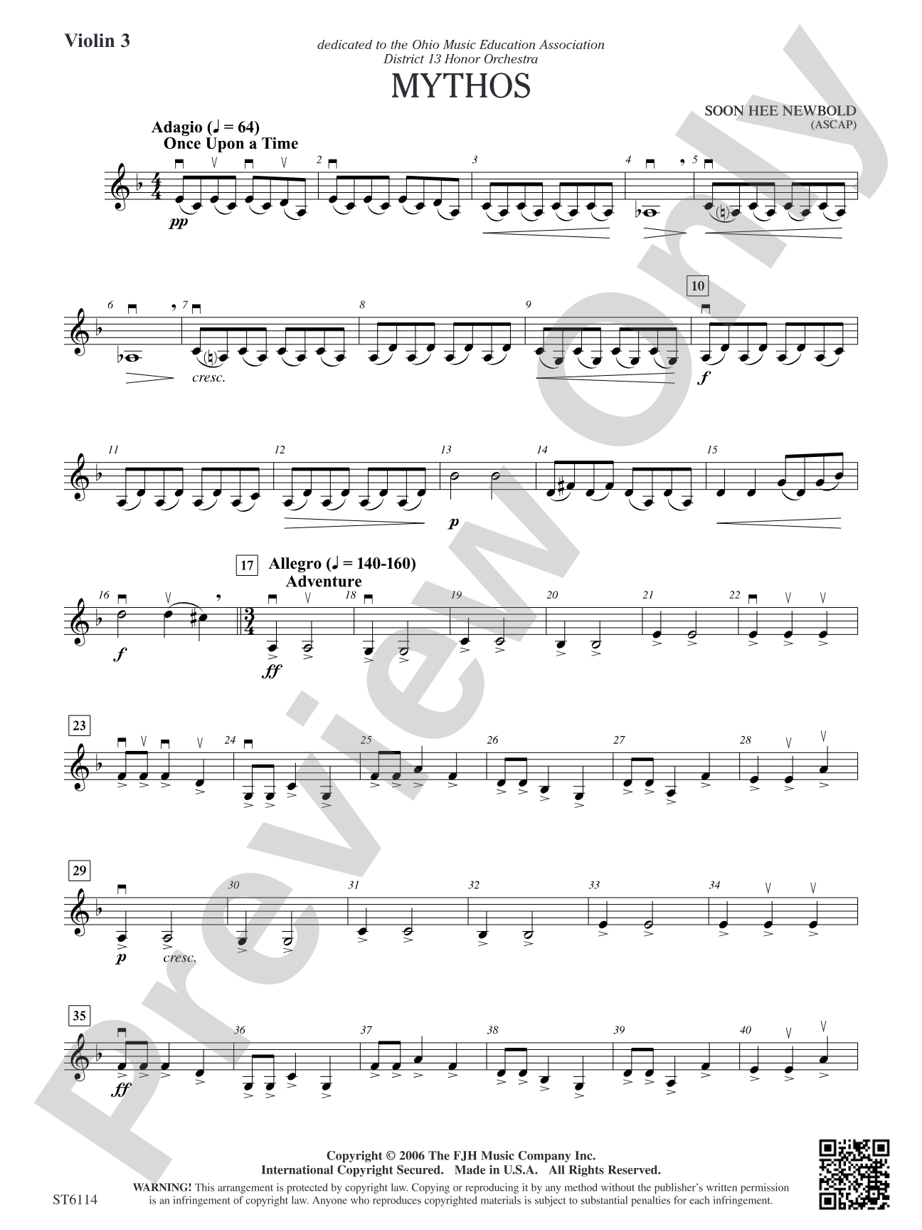 Mythos: Violin 3 (Viola T.C.)