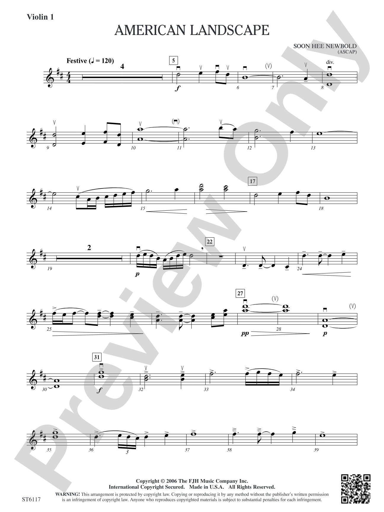 American Landscape: Violin 1