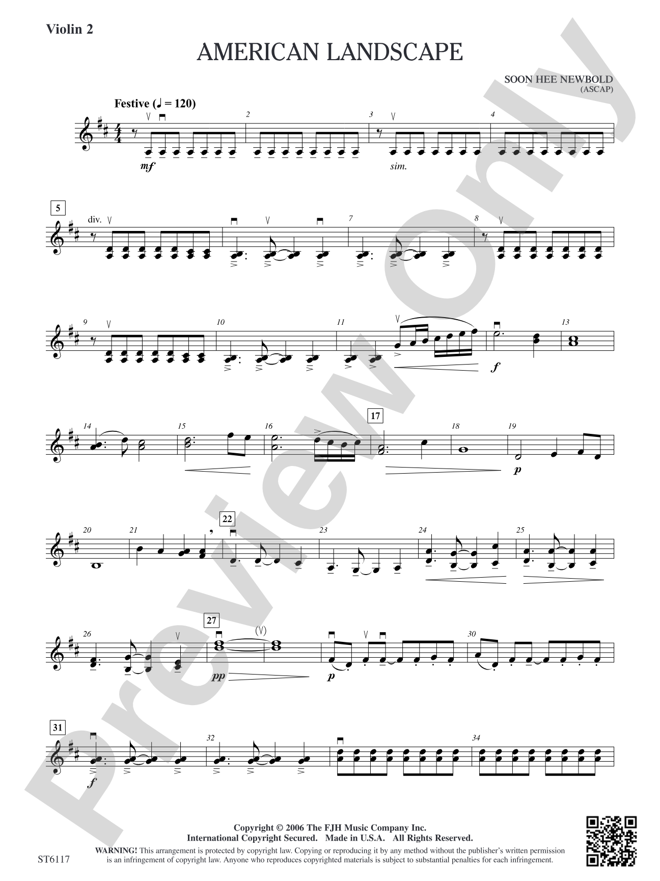 American Landscape: Violin 2