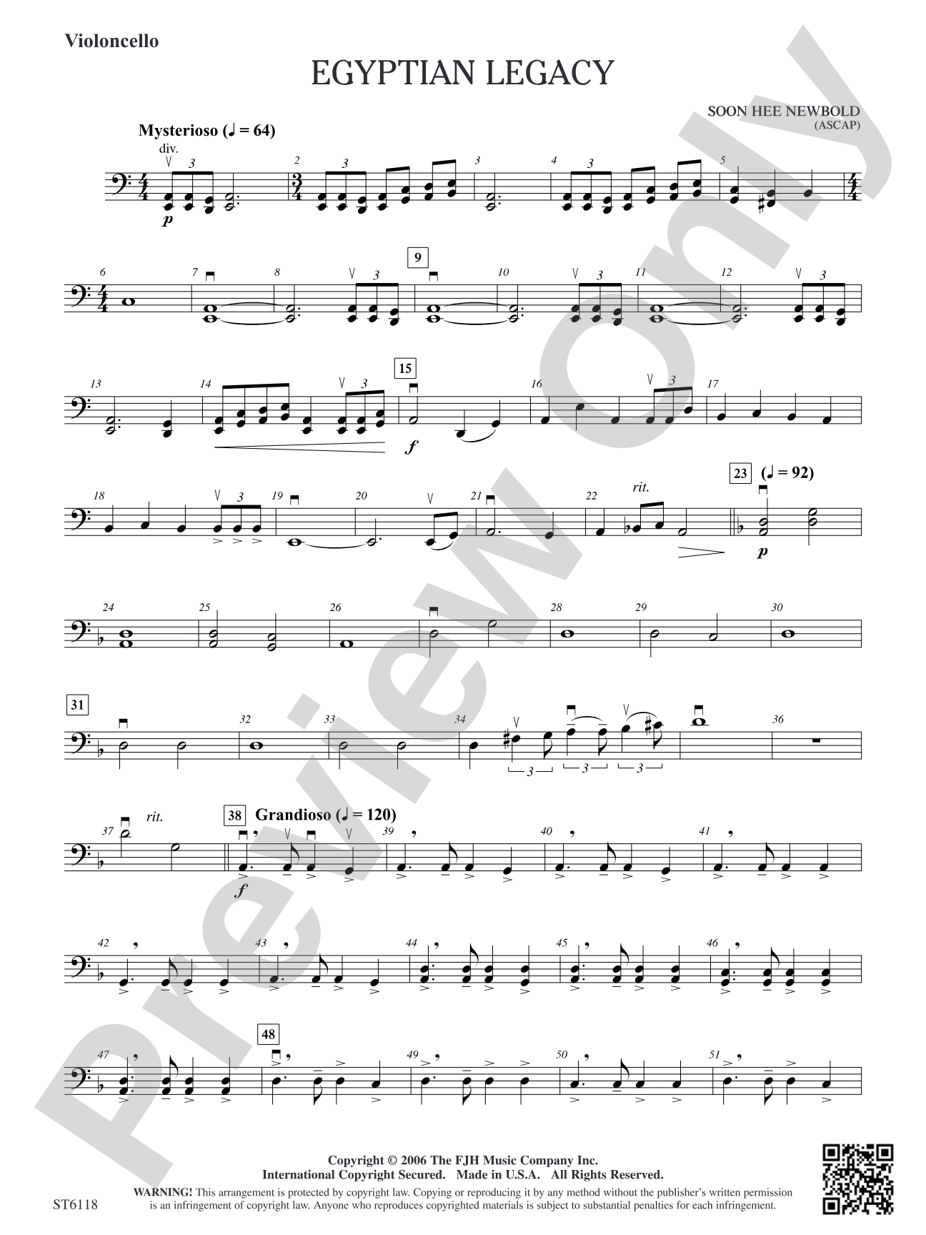 Egyptian Legacy: Violoncello