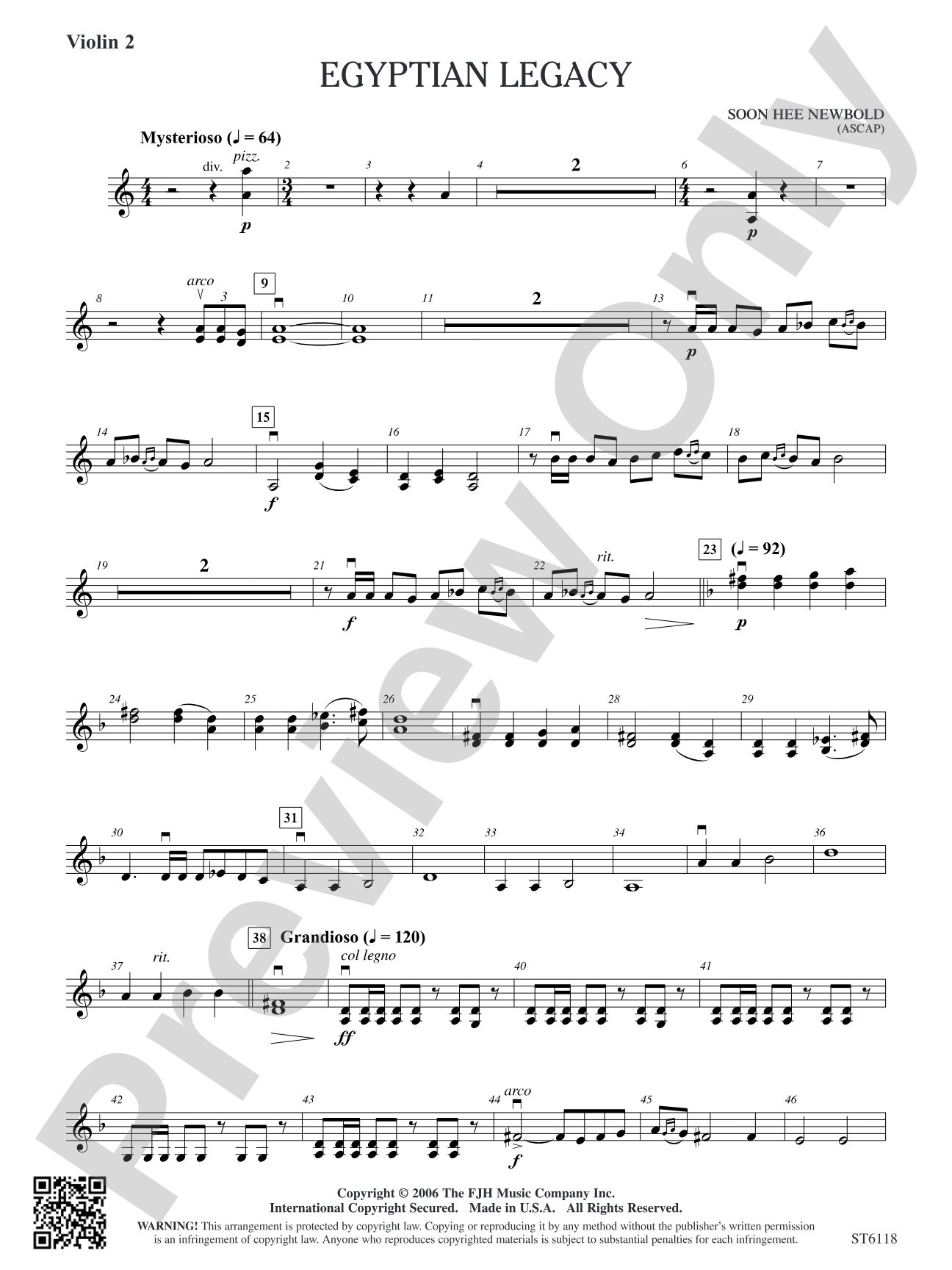 Egyptian Legacy: Violin 2