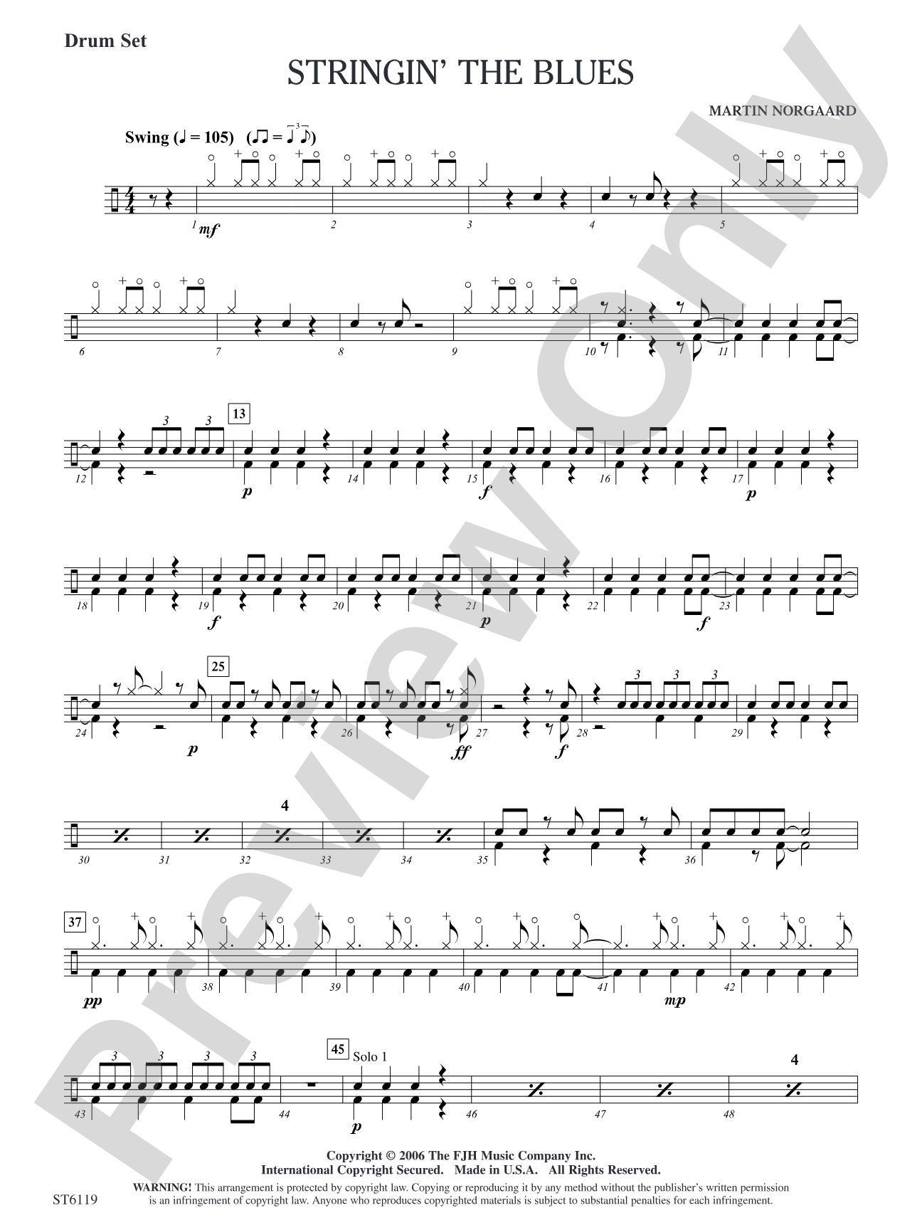 Stringin' the Blues: Opt. Drum Set