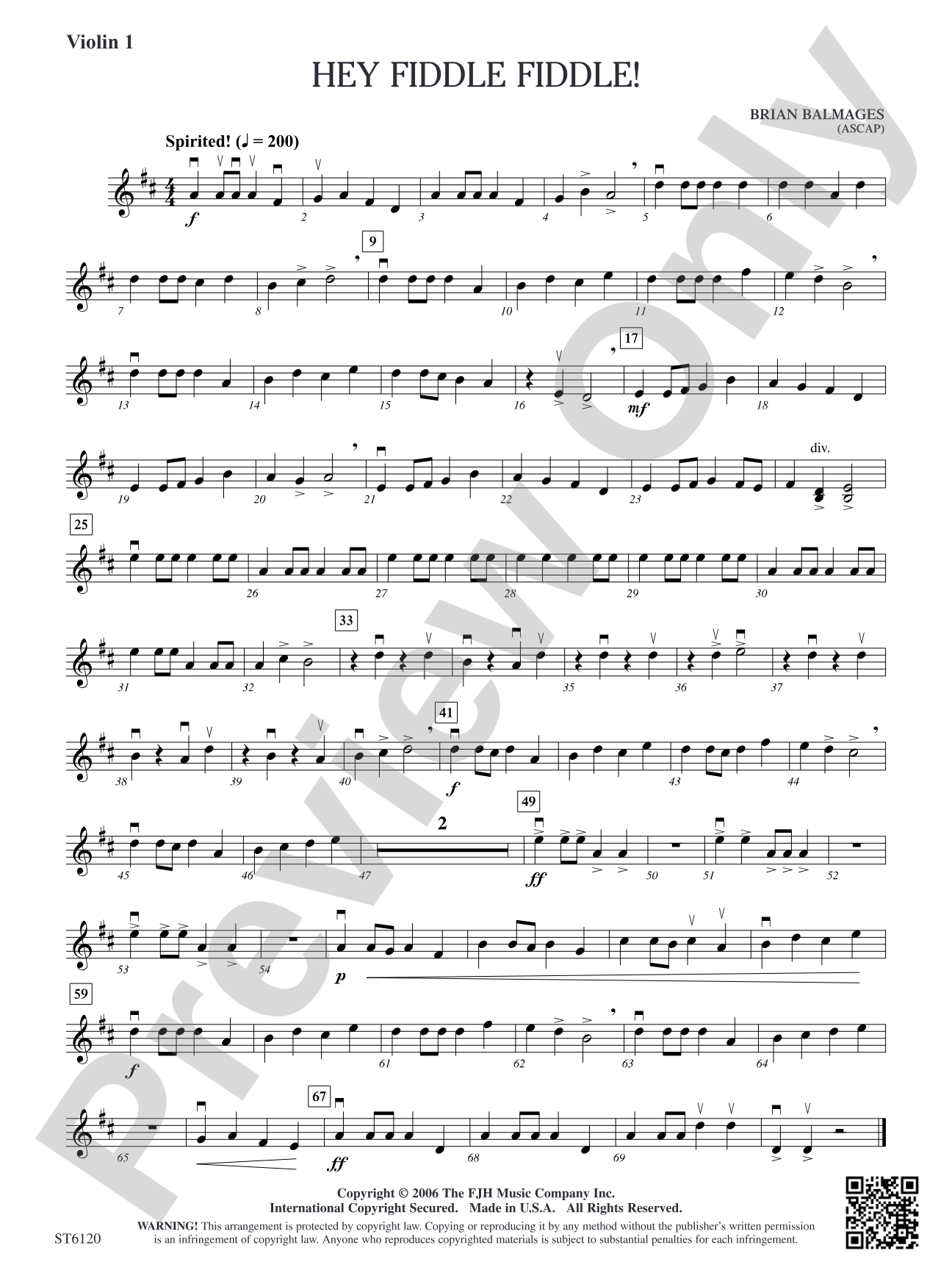Hey Fiddle Fiddle!: Violin 1