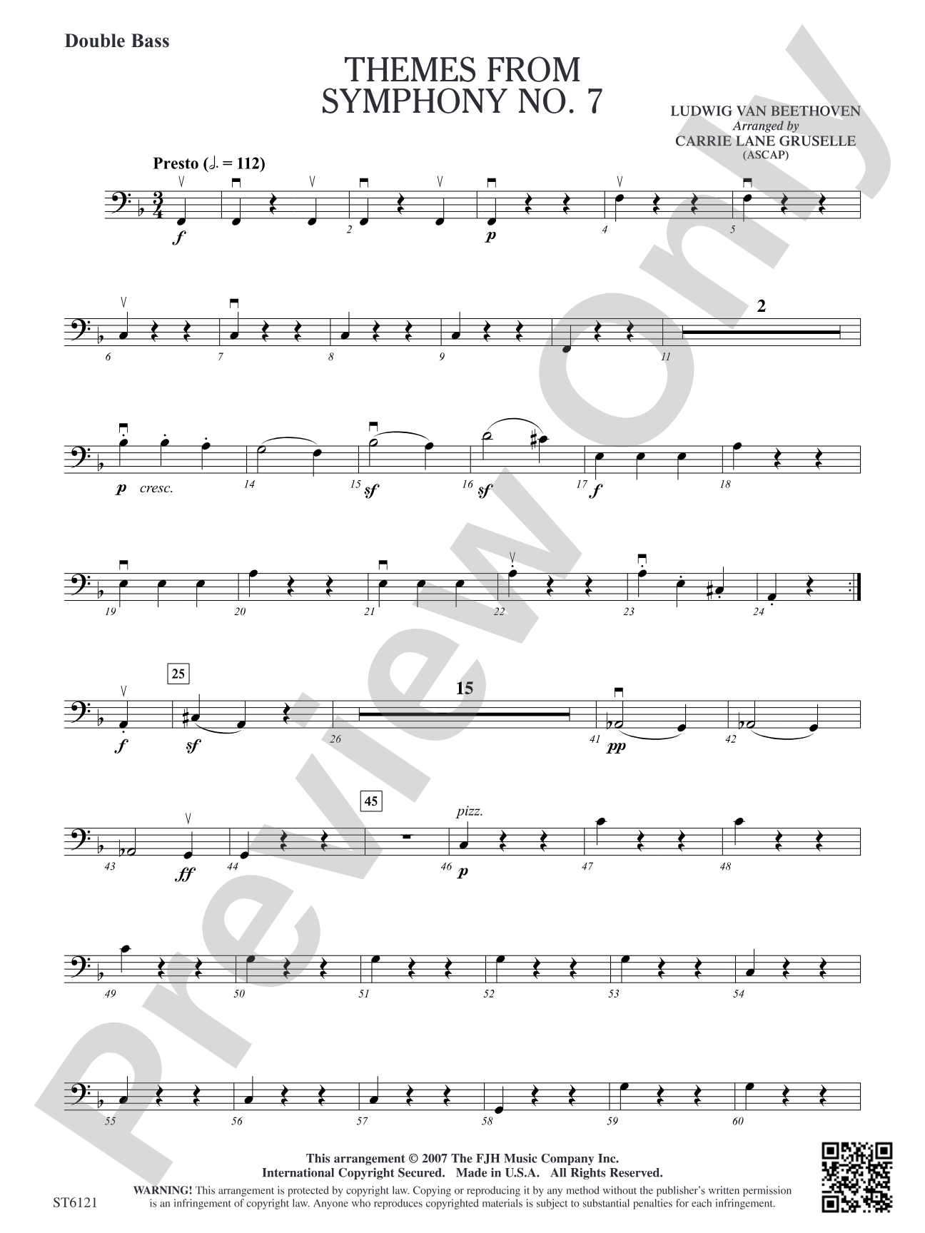 Themes from Symphony No. 7: Double Bass