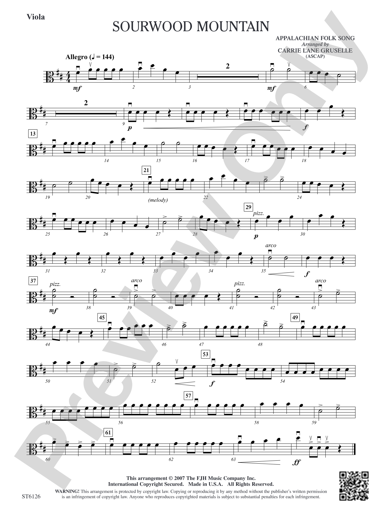 Sourwood Mountain: Viola