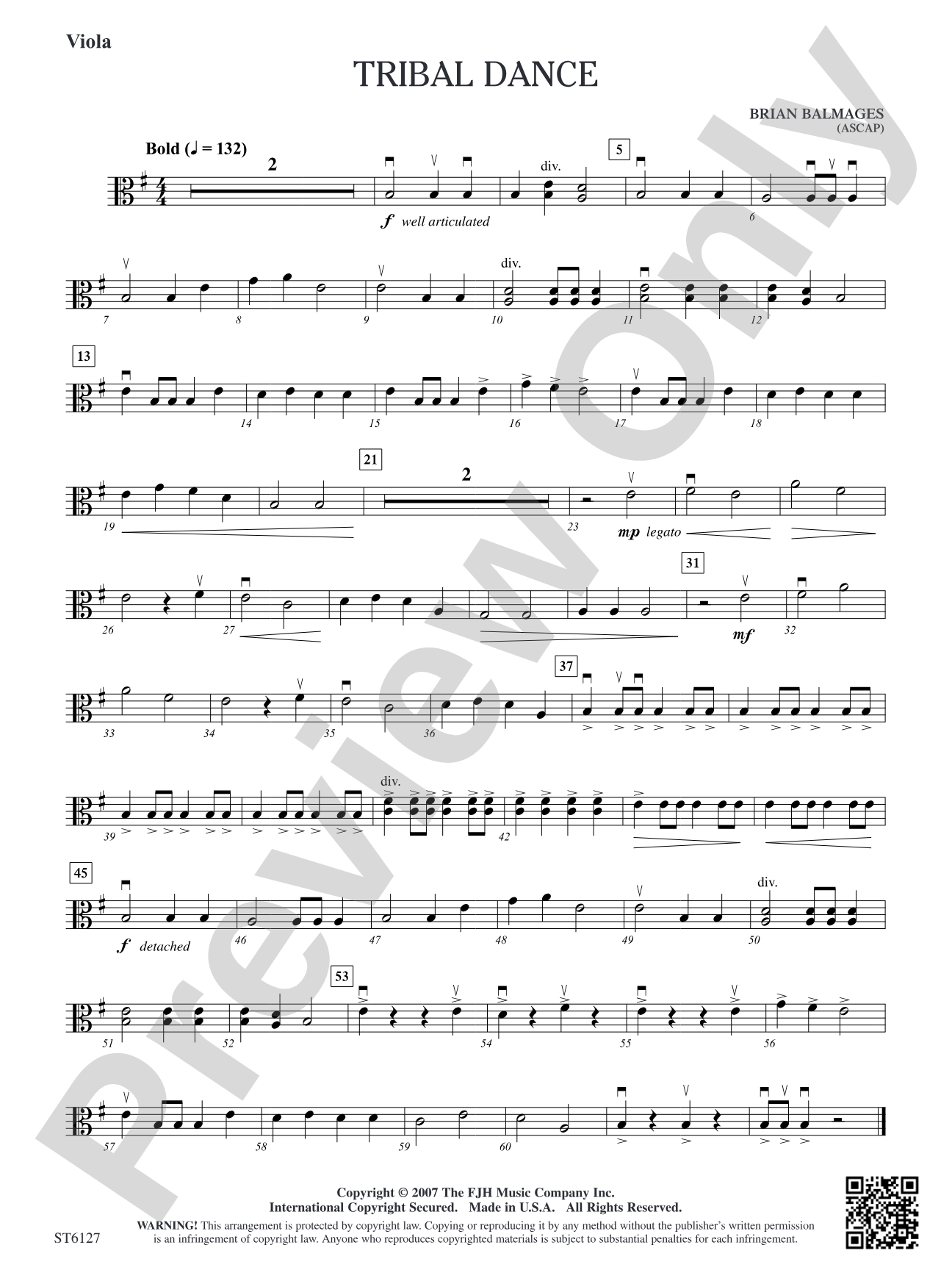 Tribal Dance: Viola