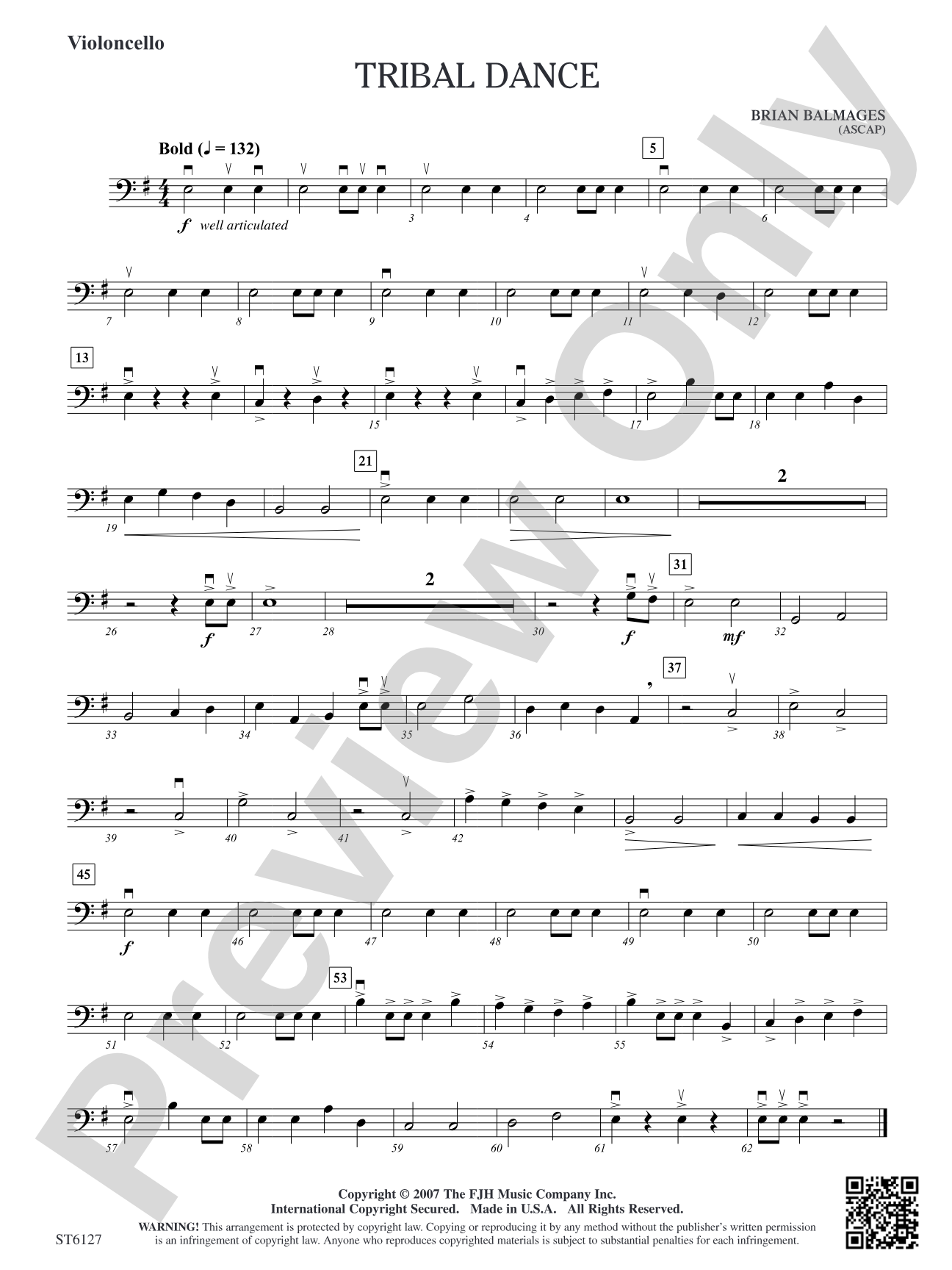 Tribal Dance: Violoncello