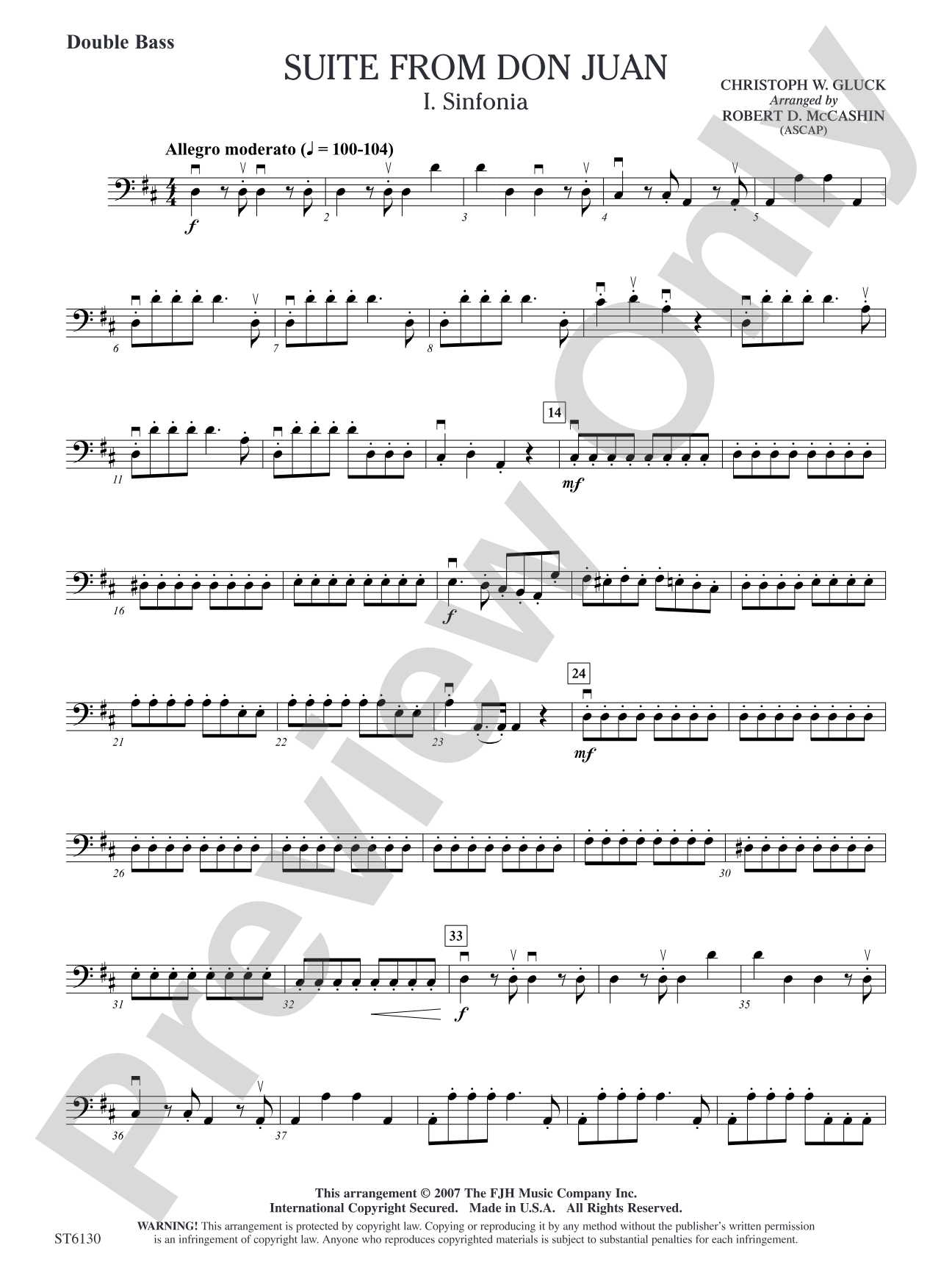 Suite from Don Juan: Double Bass