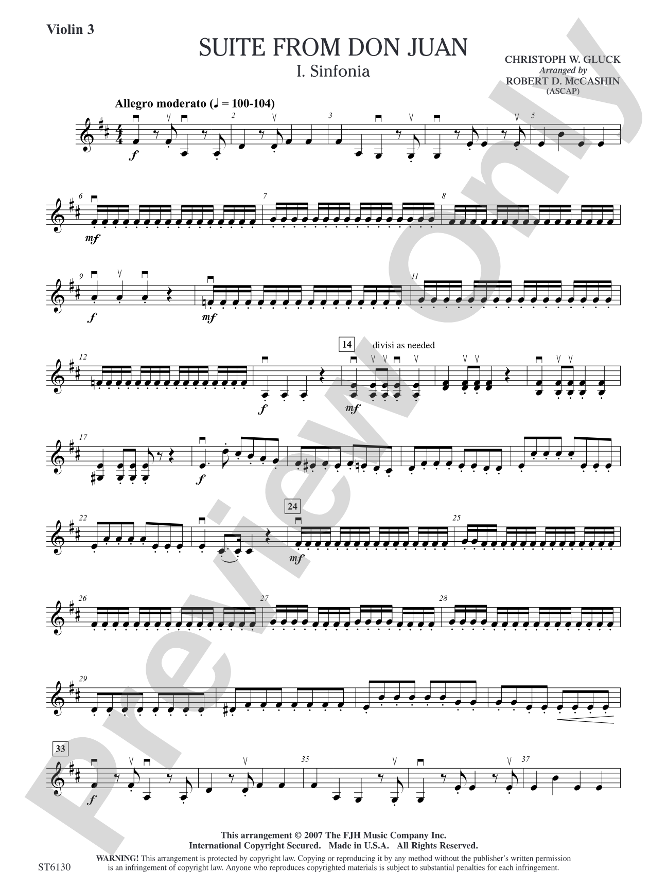 Suite from Don Juan: Violin 3 (Viola T.C.)