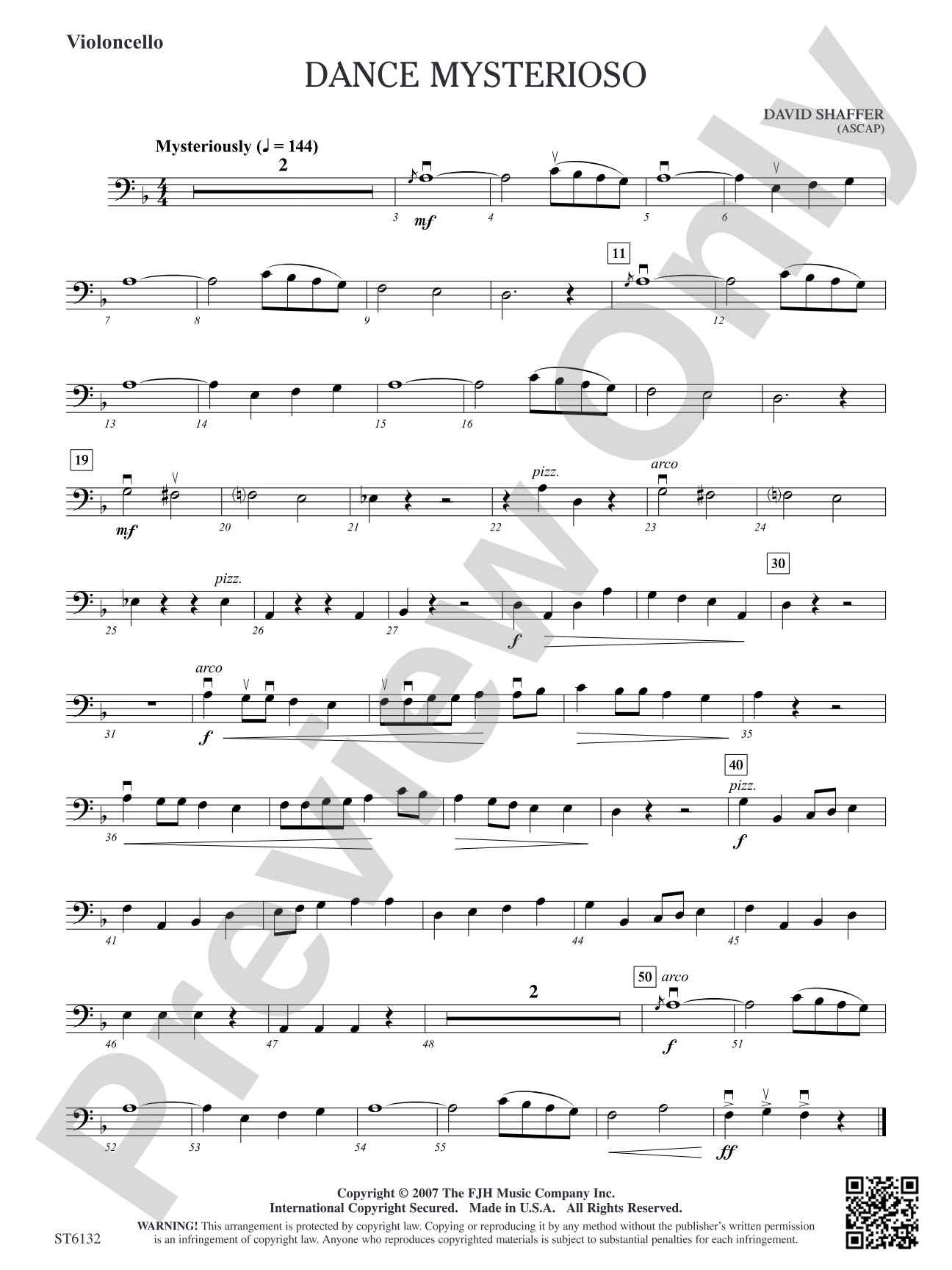 Dance Mysterioso: Violoncello