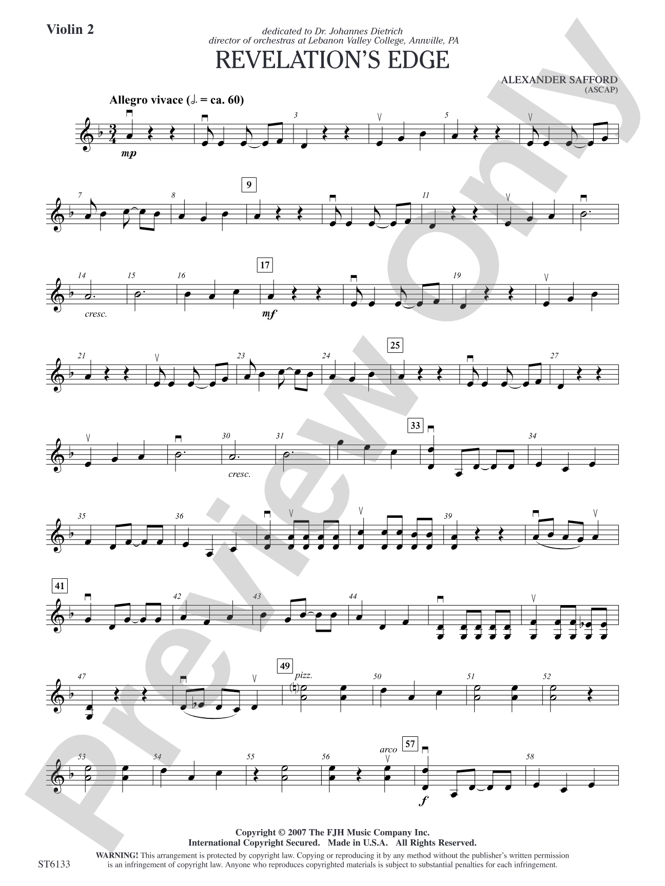 Revelation's Edge: Violin 2