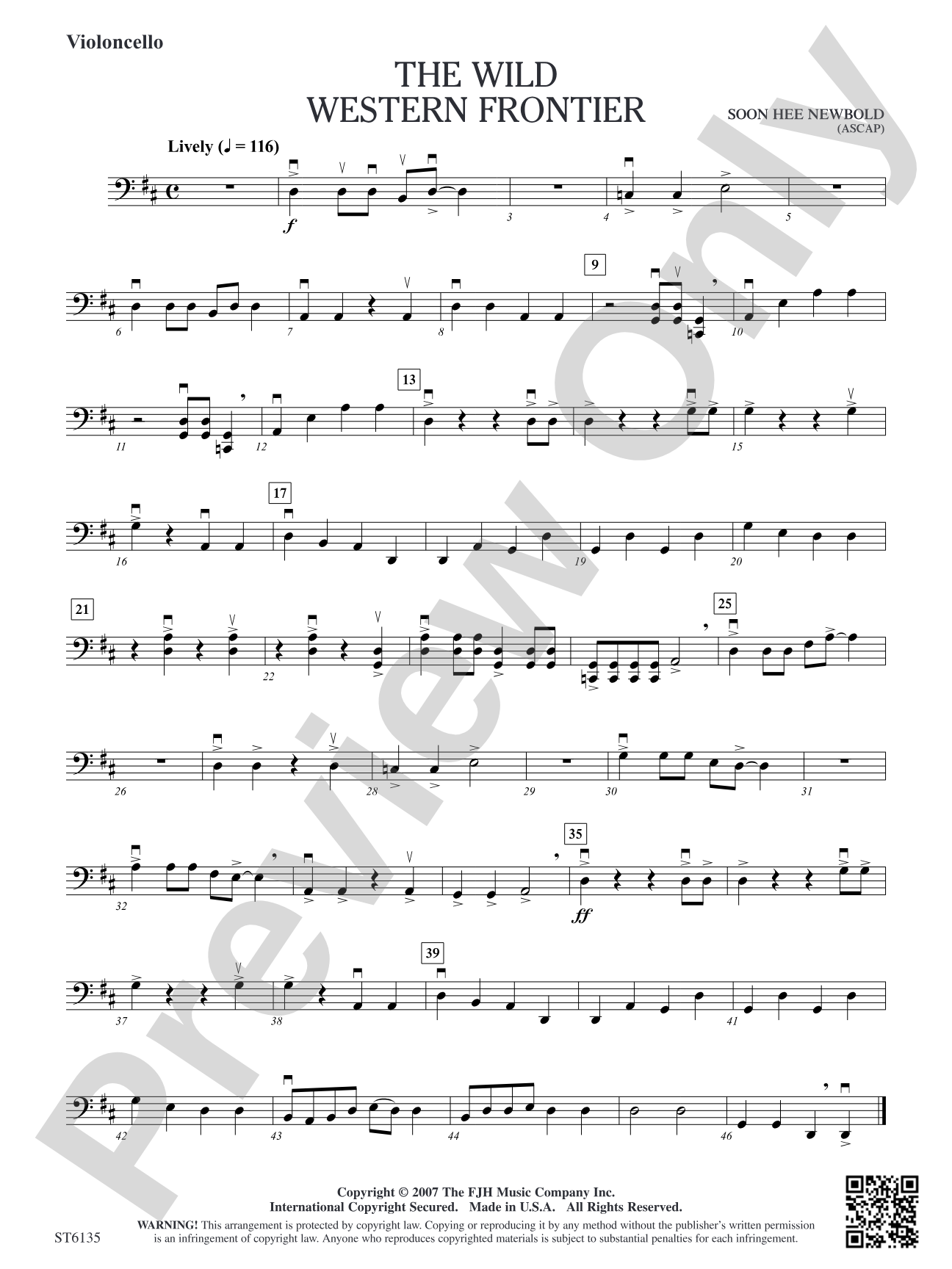 The Wild Western Frontier: Violoncello