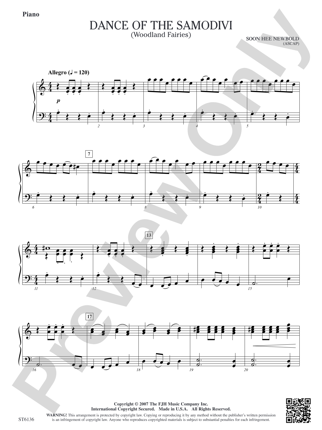 Dance of the Samodivi (Woodland Fairies): Piano
