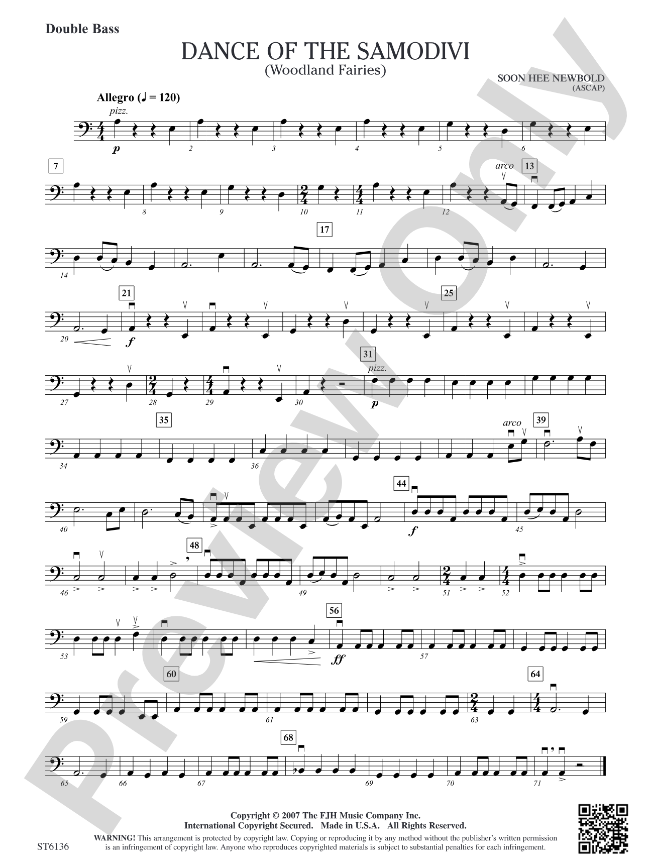 Dance of the Samodivi (Woodland Fairies): Double Bass