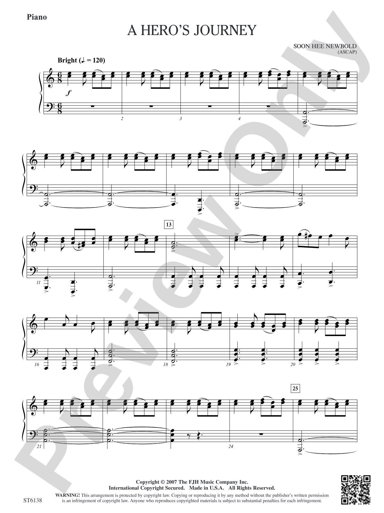 A Hero's Journey: Piano