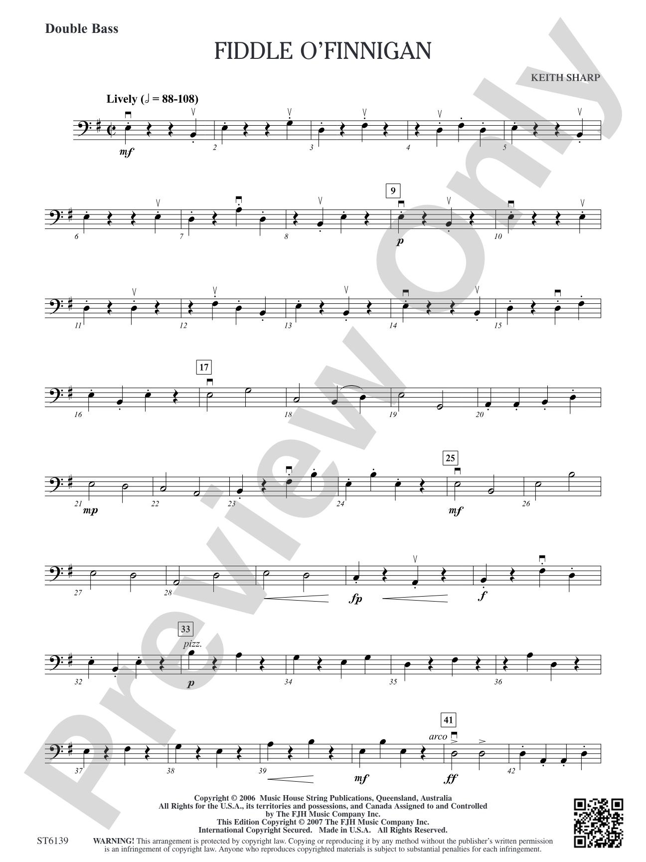 Fiddle O'Finnigan: Double Bass