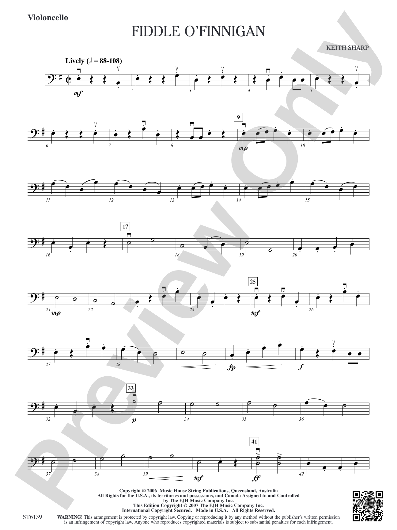 Fiddle O'Finnigan: Violoncello