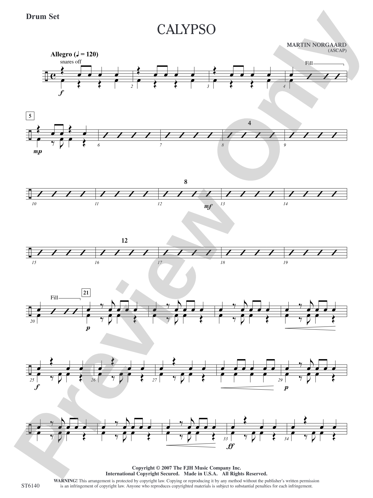 Calypso: Opt. Drum Set