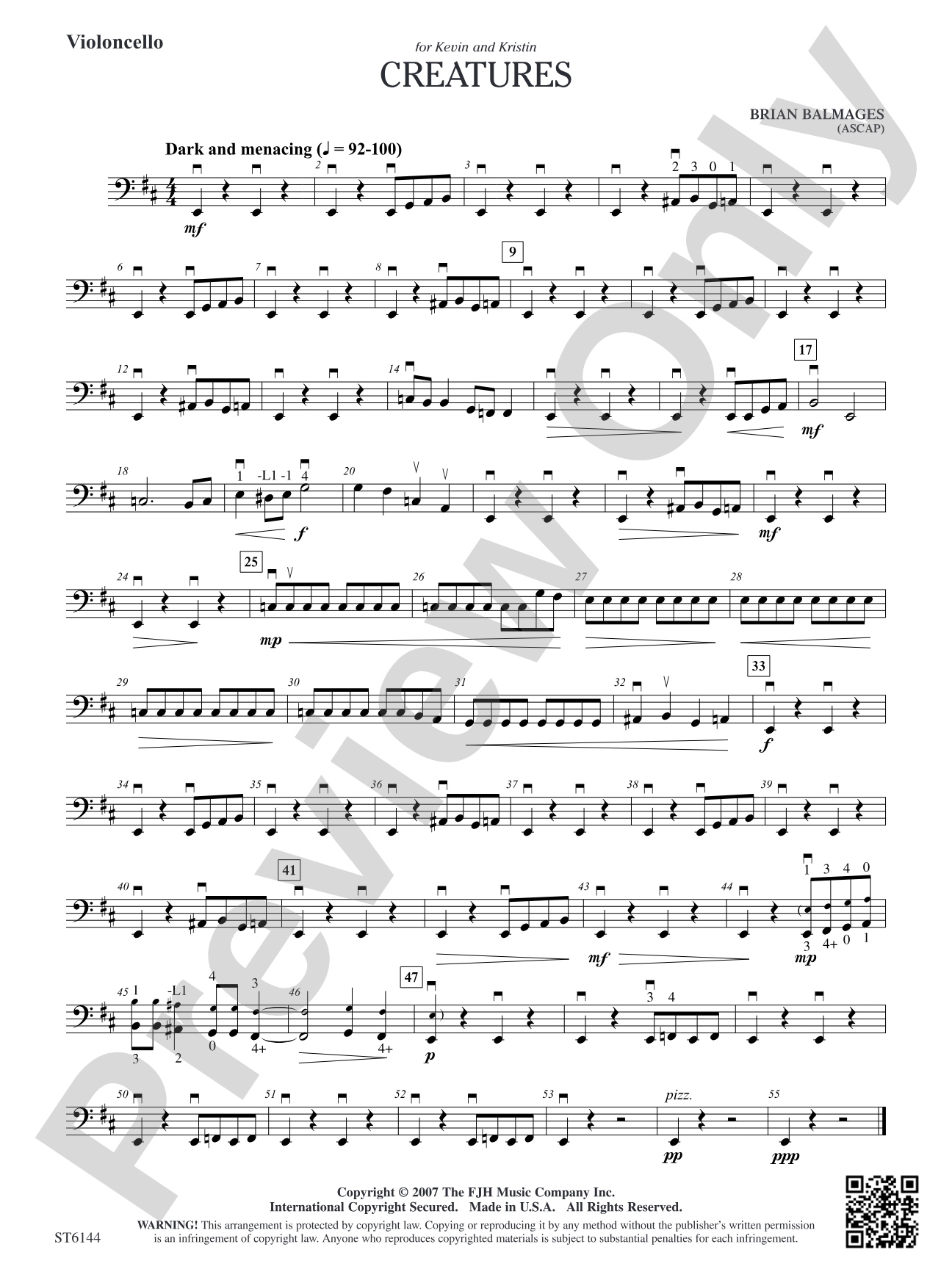 Creatures: Violoncello